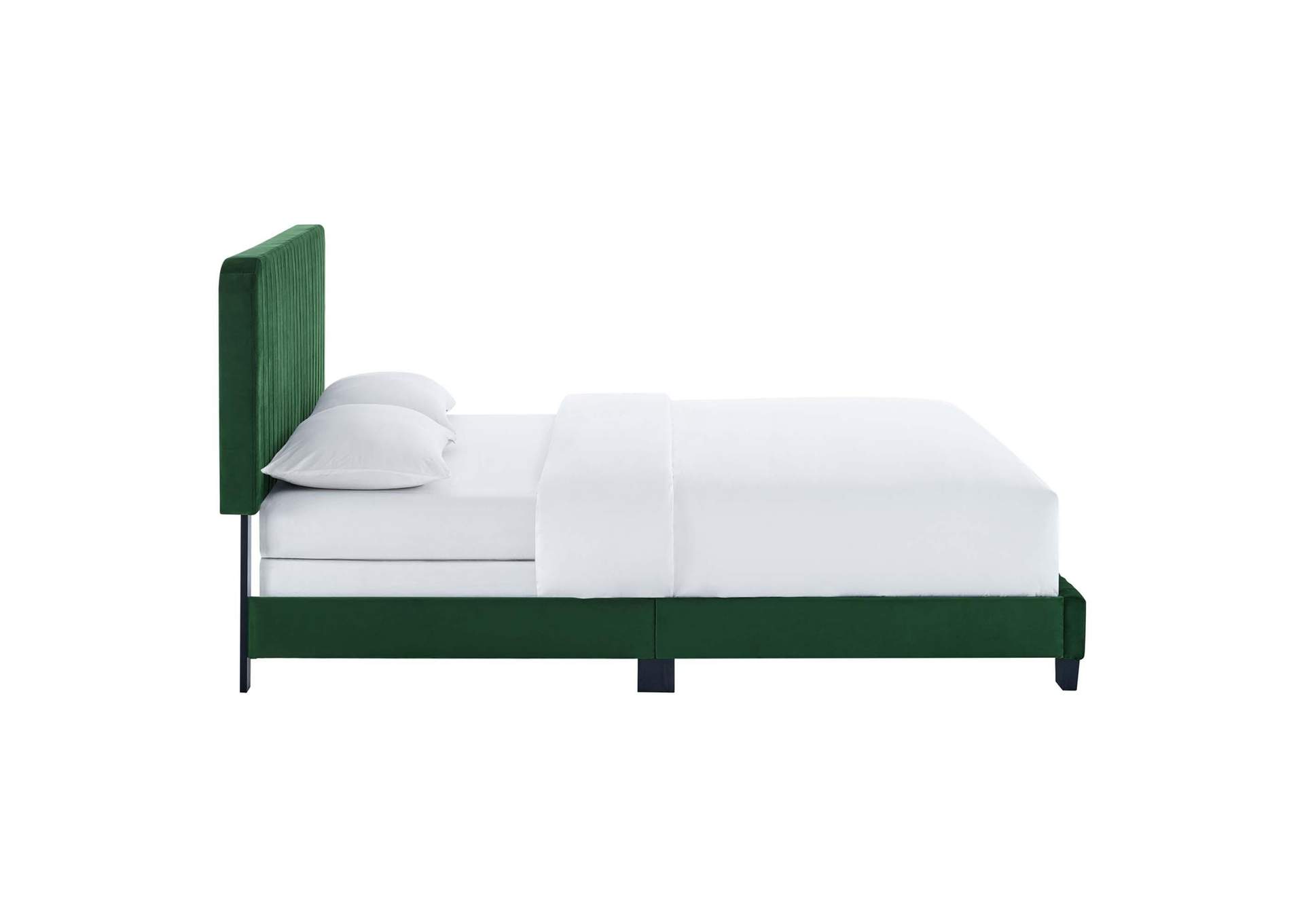 Celine Channel Tufted Performance Velvet Queen Bed image 5