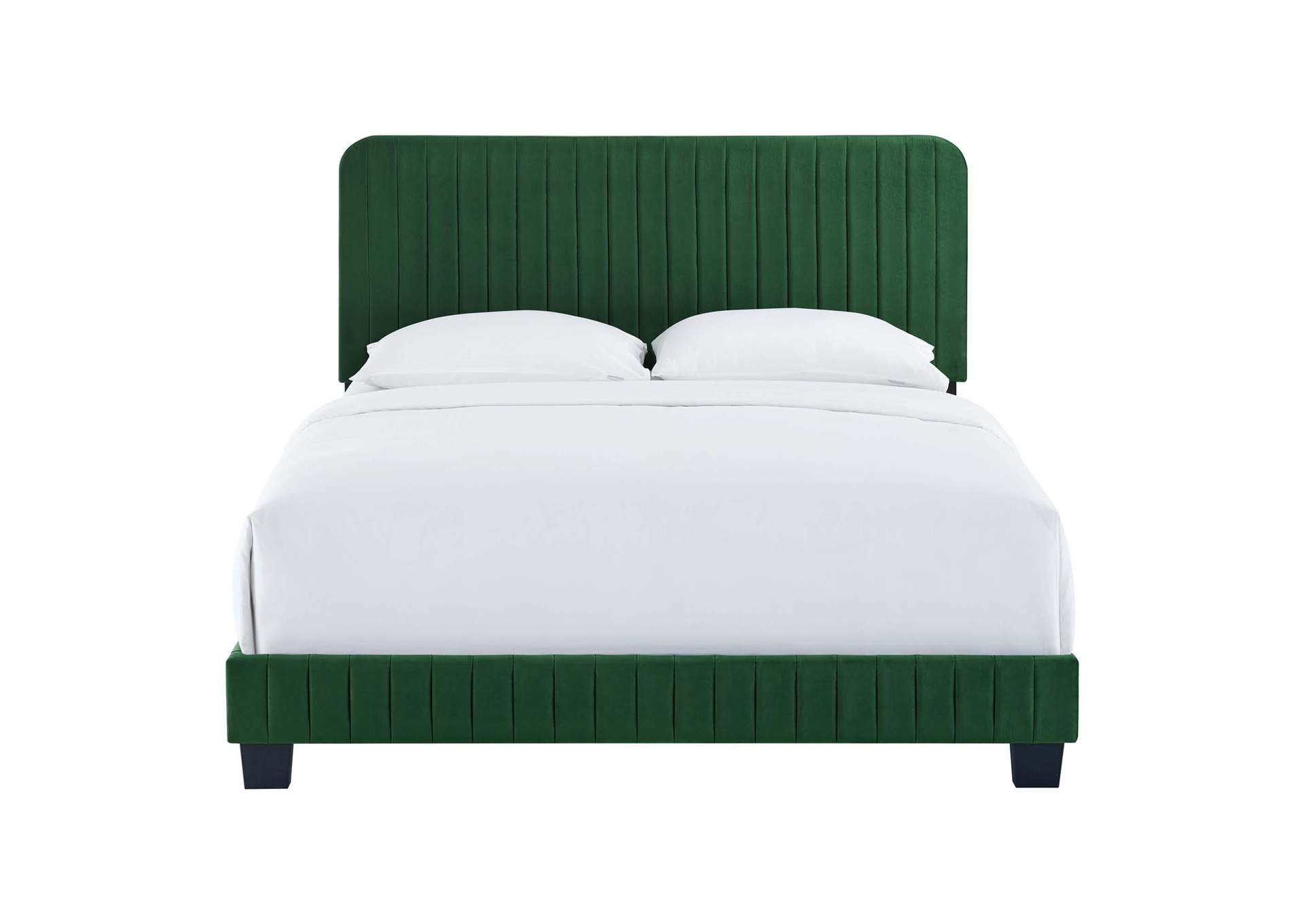 Celine Channel Tufted Performance Velvet Queen Bed image 6