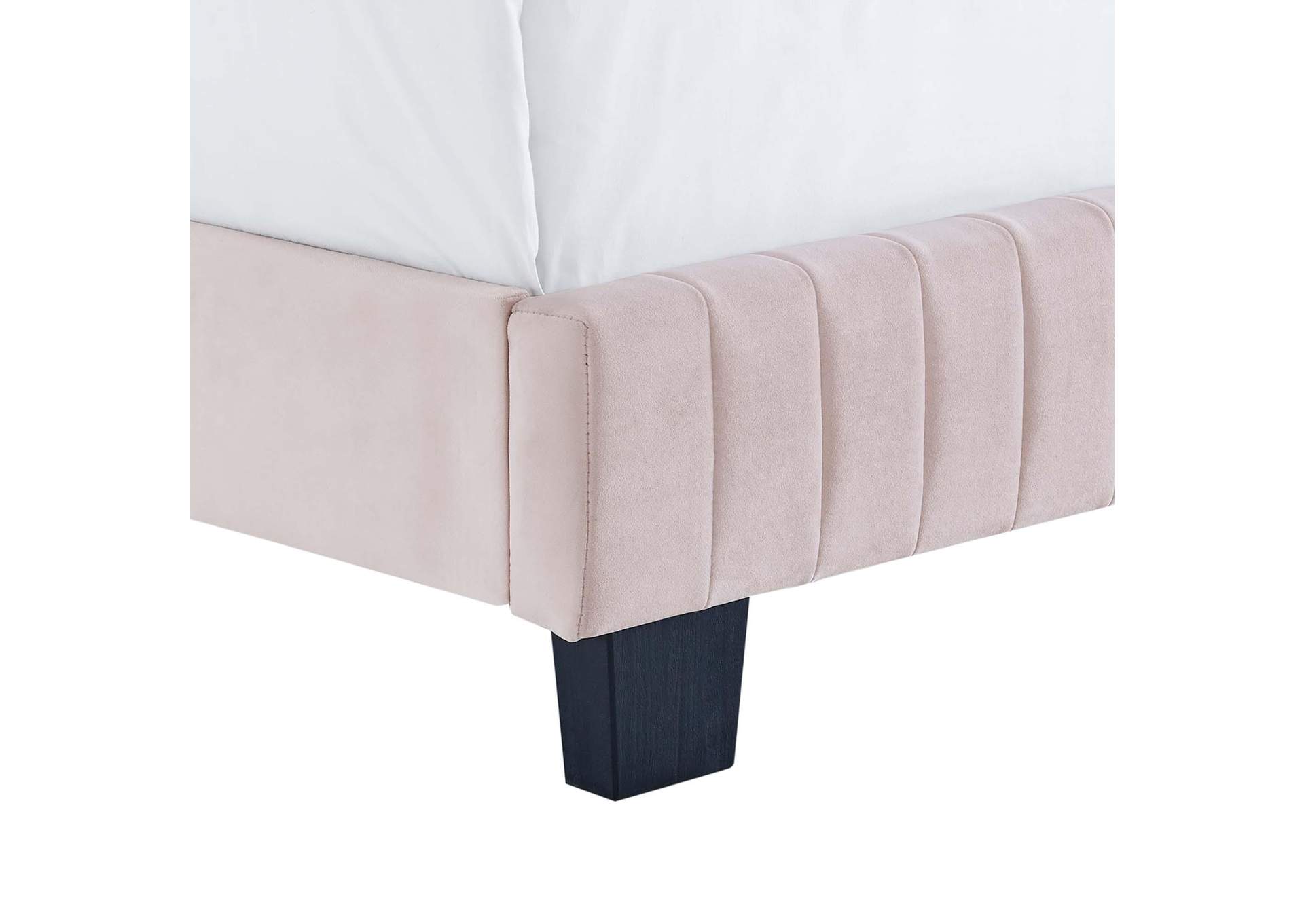 Celine Channel Tufted Performance Velvet Full Bed image 4