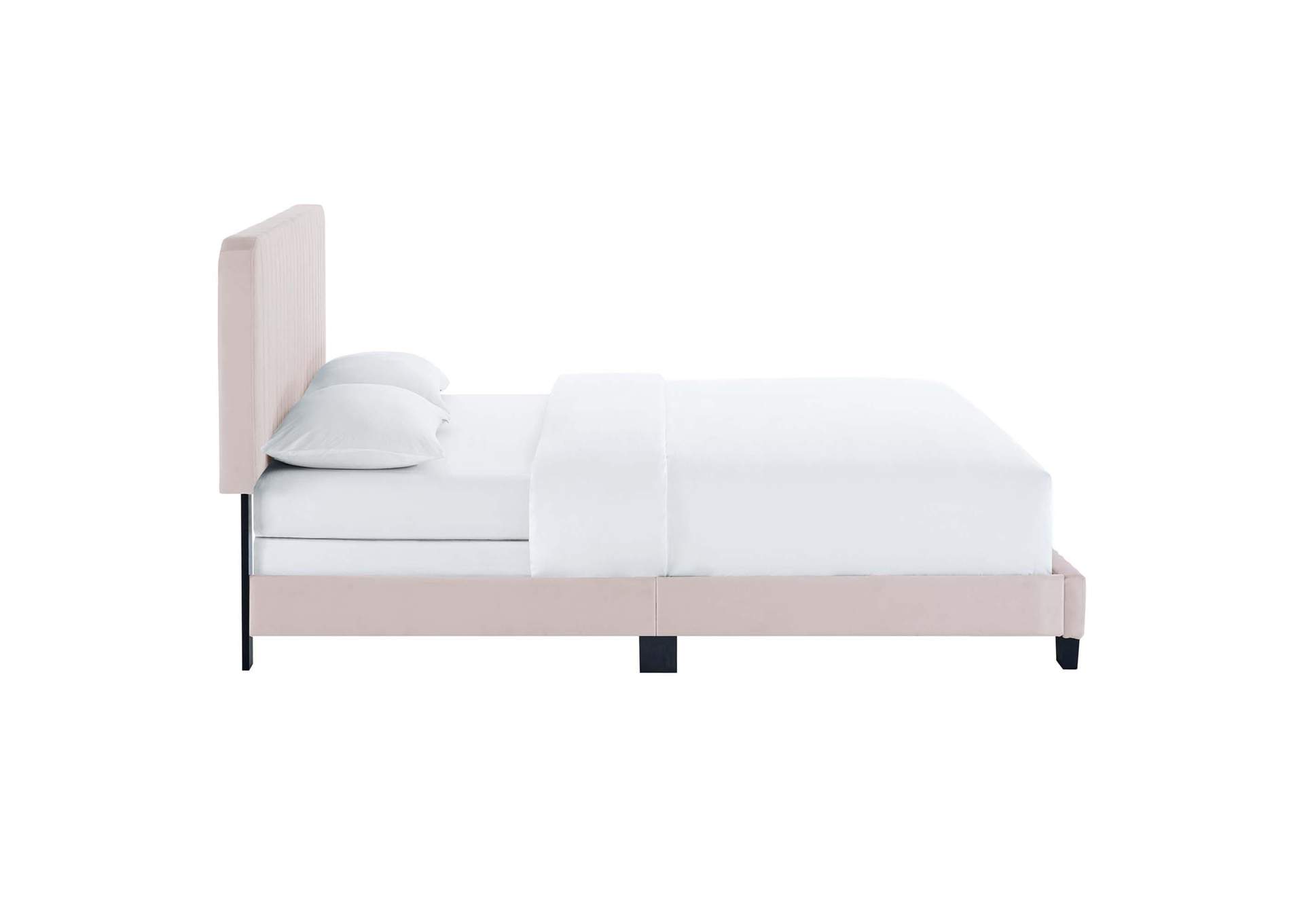 Celine Channel Tufted Performance Velvet Full Bed image 5
