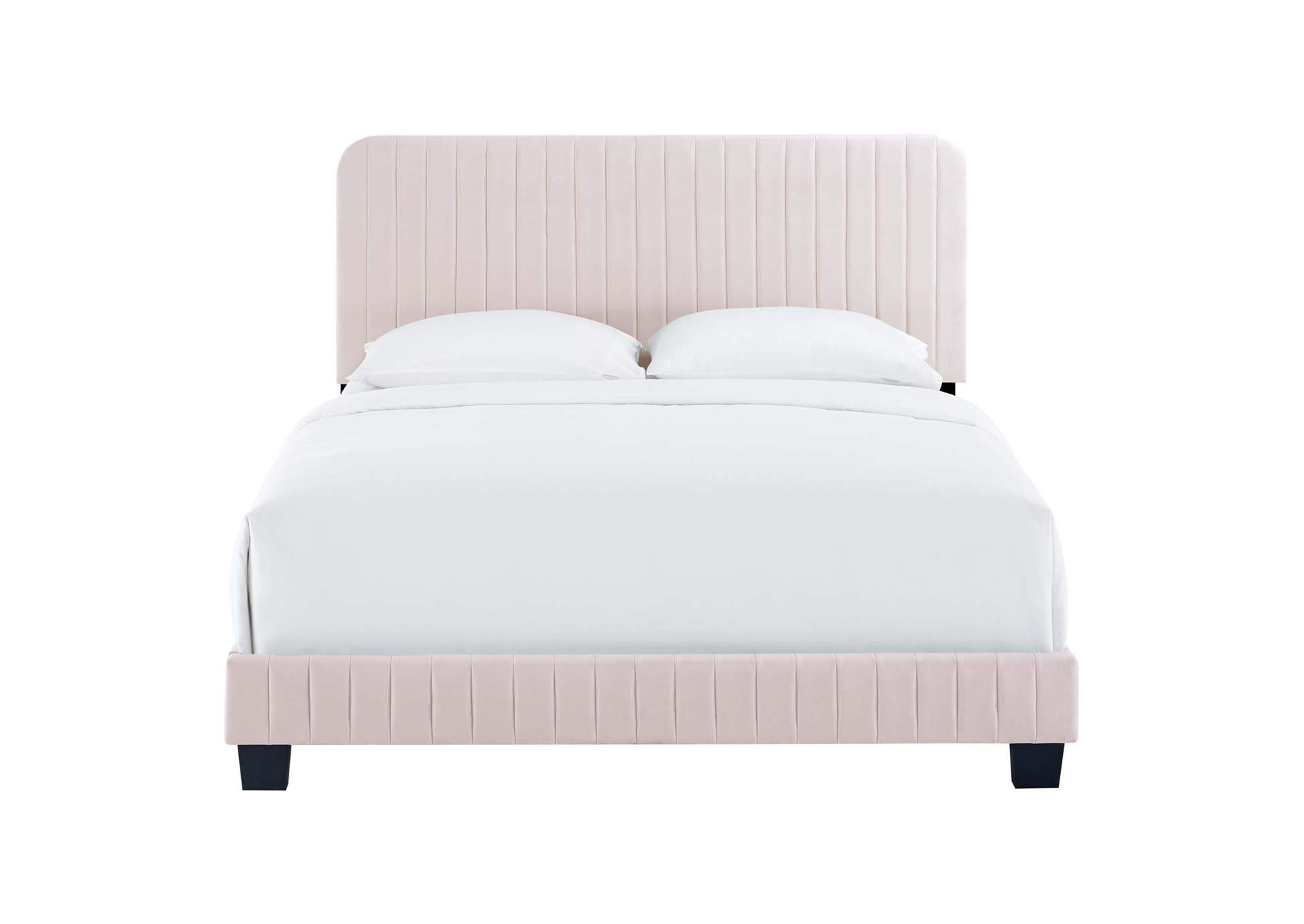 Celine Channel Tufted Performance Velvet Full Bed image 6