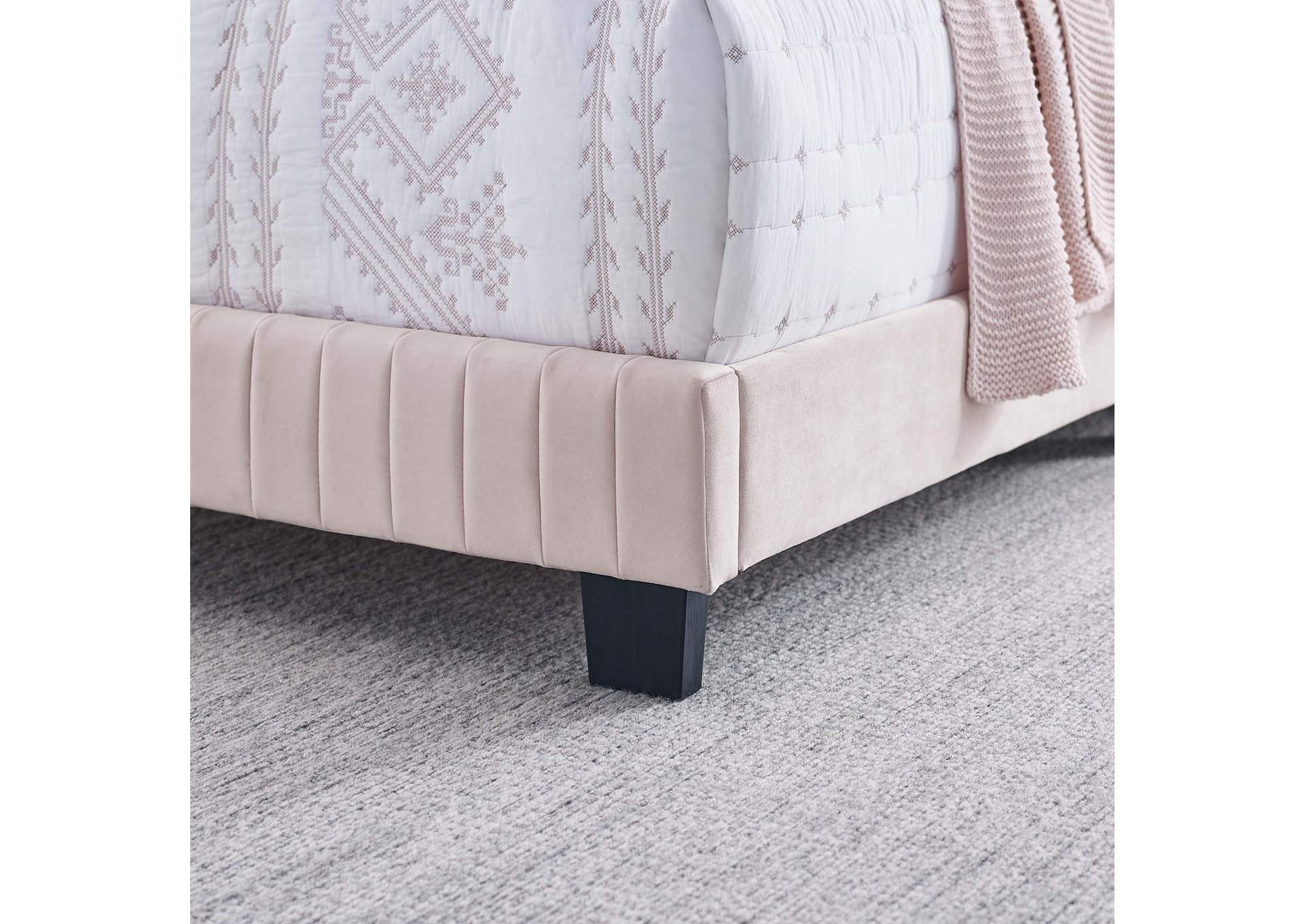 Celine Channel Tufted Performance Velvet Full Bed image 8