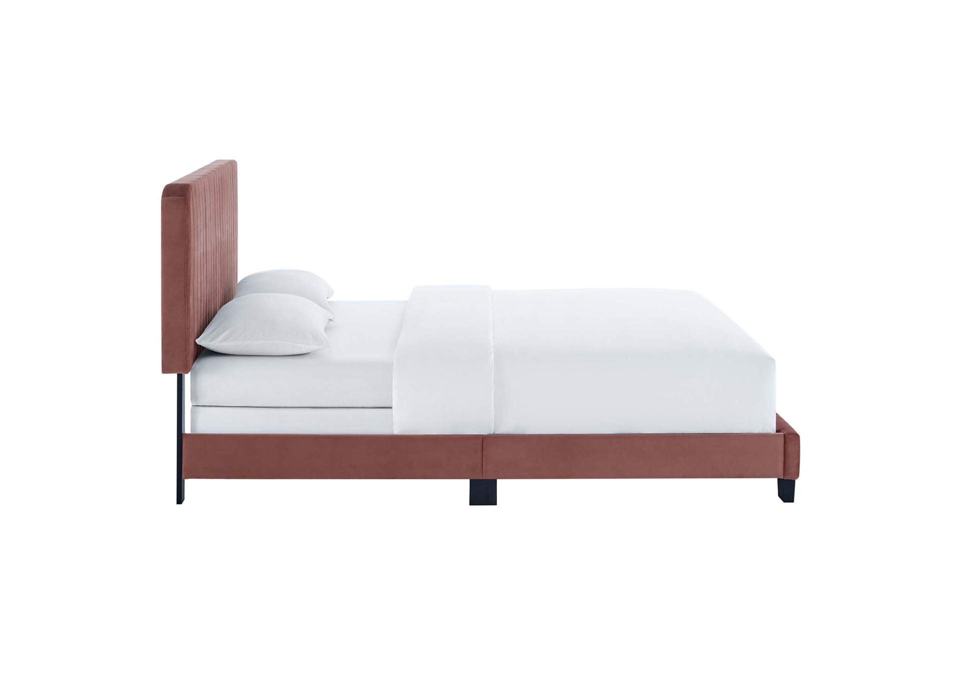 Celine Channel Tufted Performance Velvet Twin Bed image 5