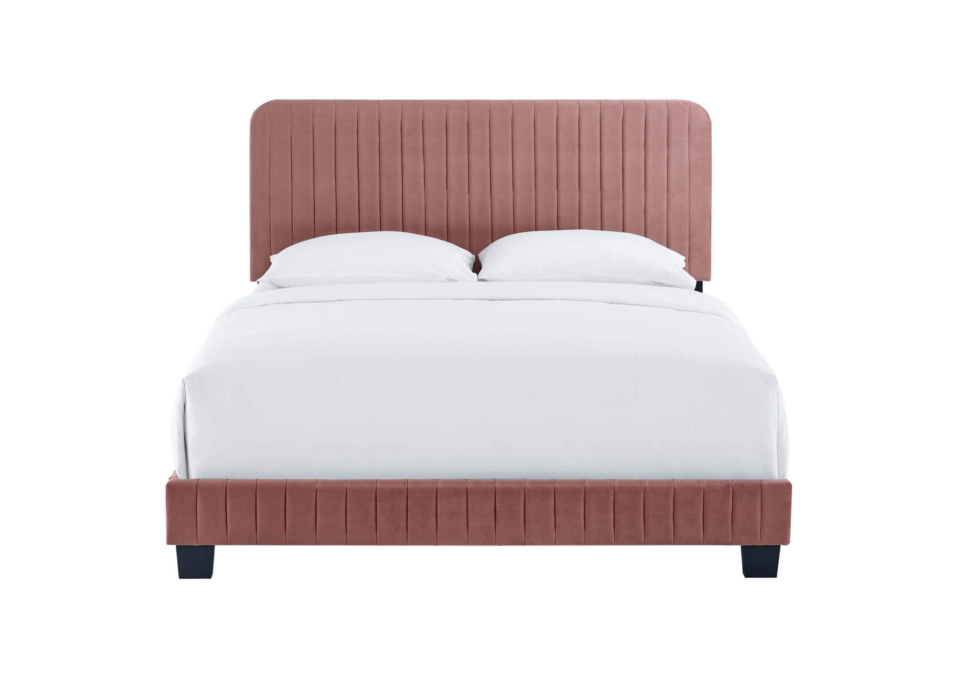 Celine Channel Tufted Performance Velvet Twin Bed image 6