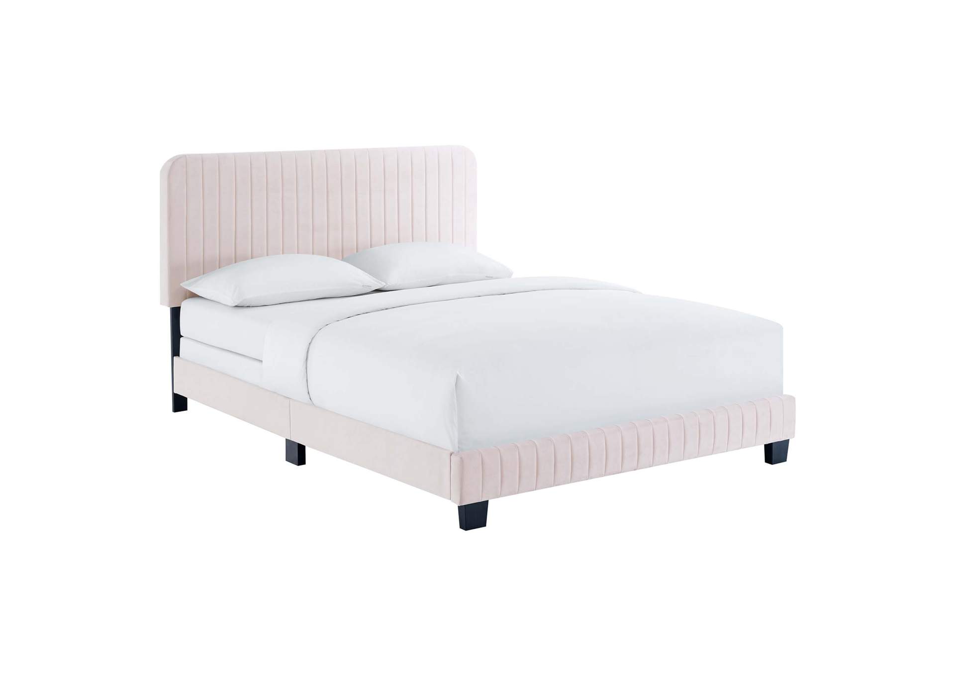 Celine Channel Tufted Performance Velvet Twin Bed By Modway image 1