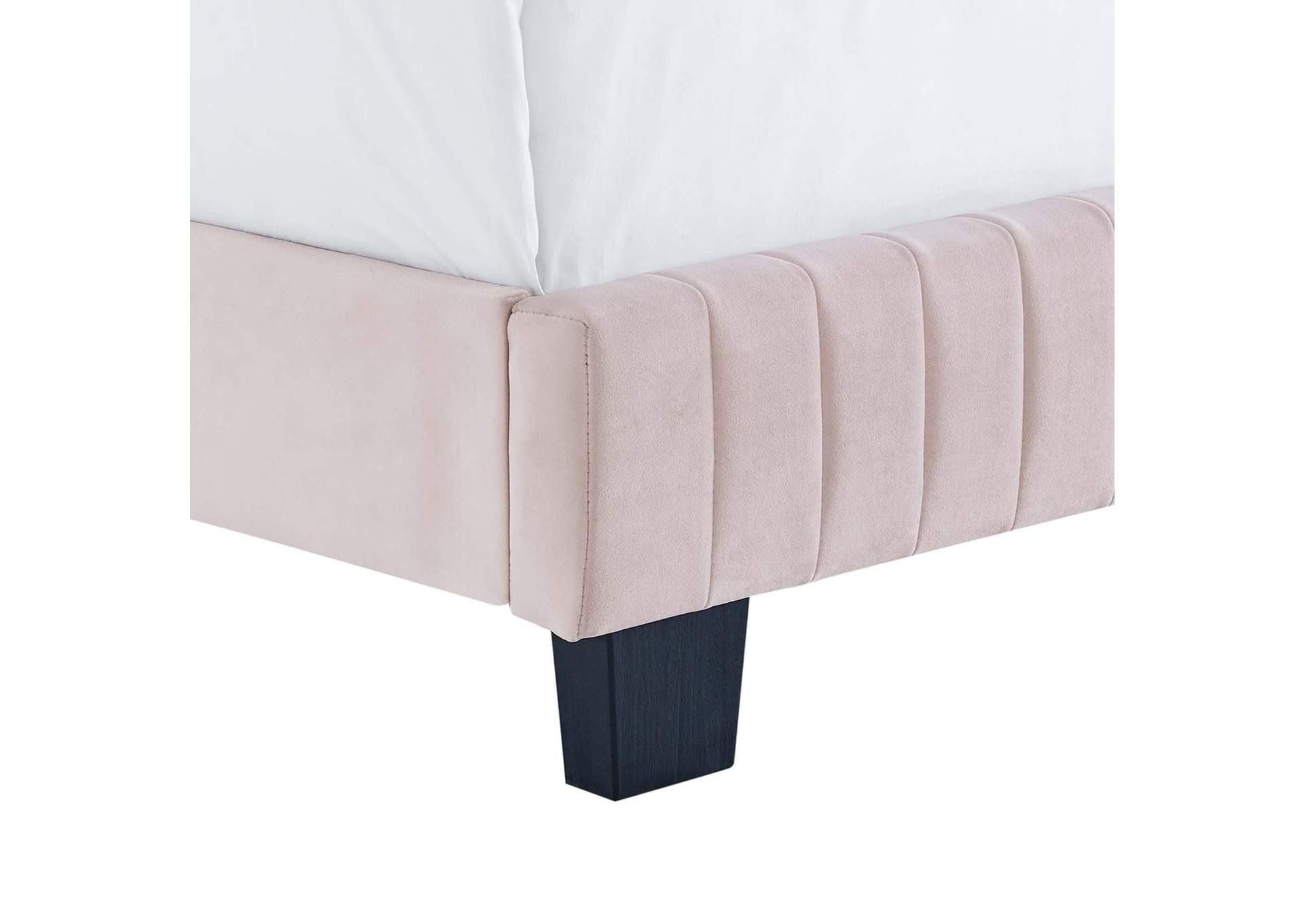 Celine Channel Tufted Performance Velvet Twin Bed image 4