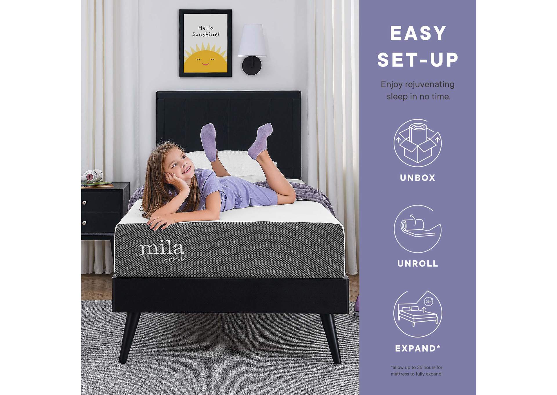 Mila 5 Inch Twin Mattress image 13
