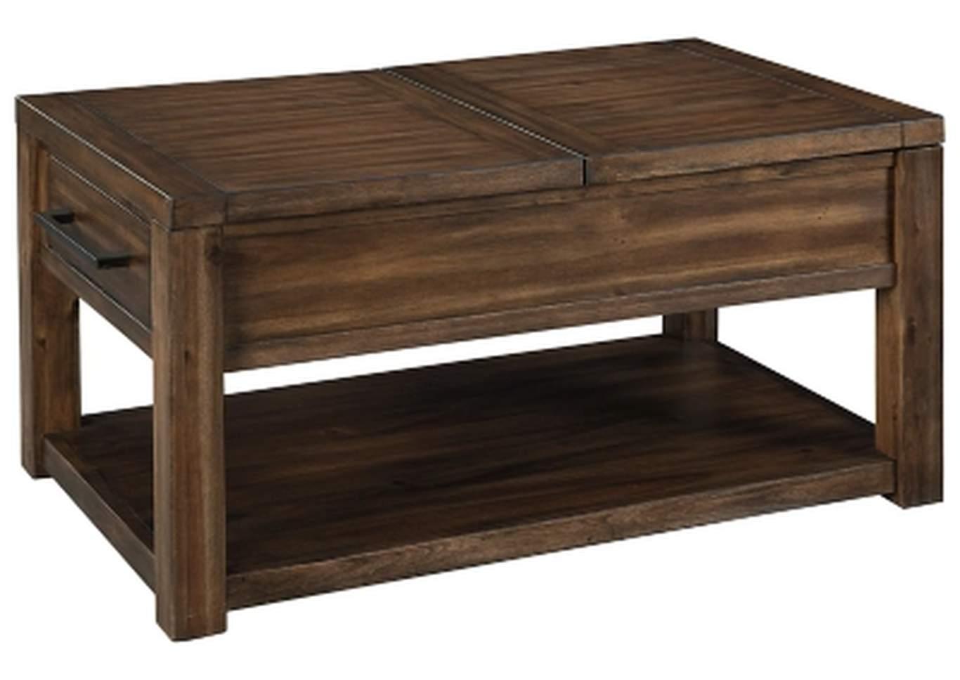Marleza Brown Coffee Table w/Lift Top image 1