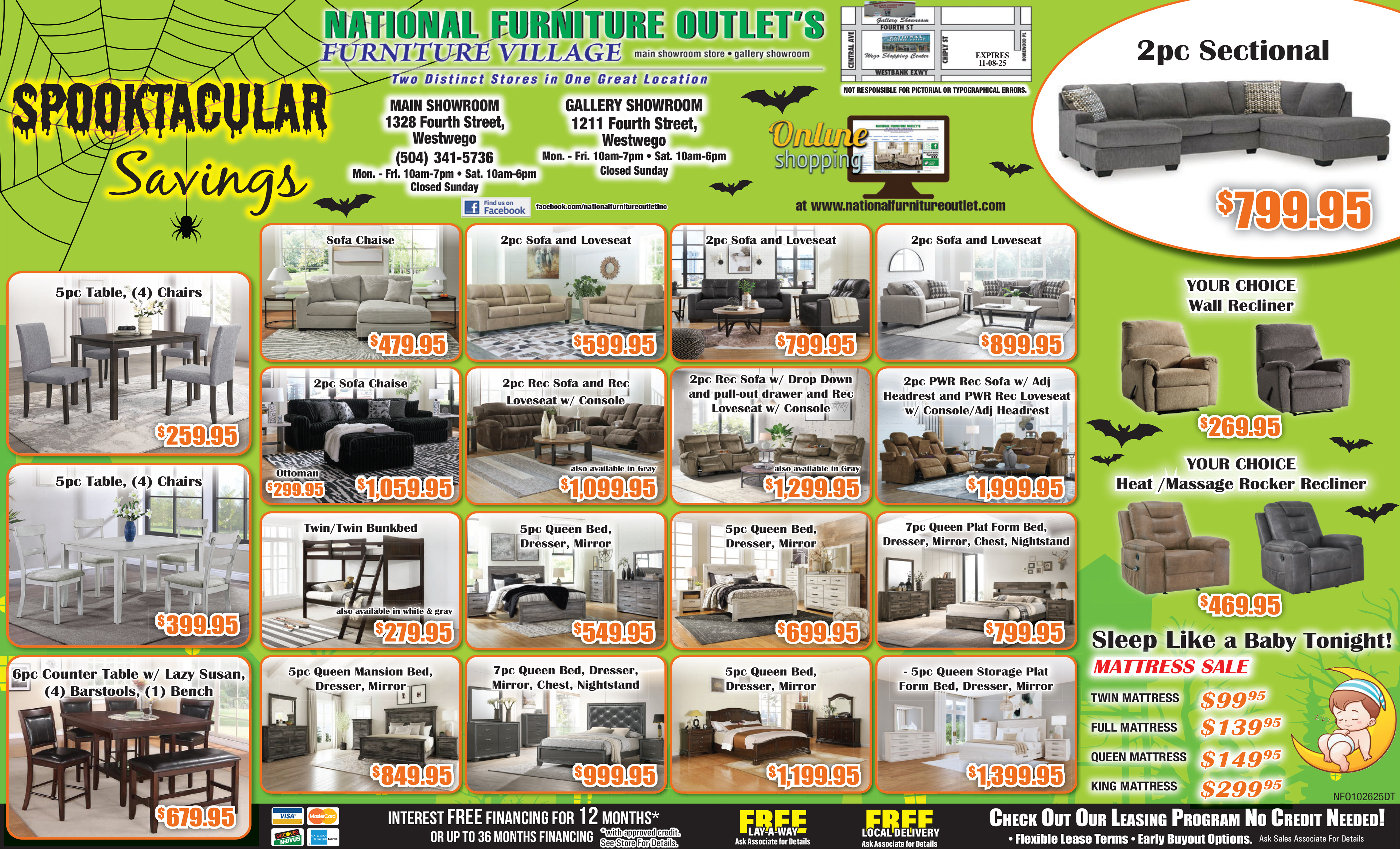 National Furniture Outlet: Fall Furniture Makeover Sale - Click to Download