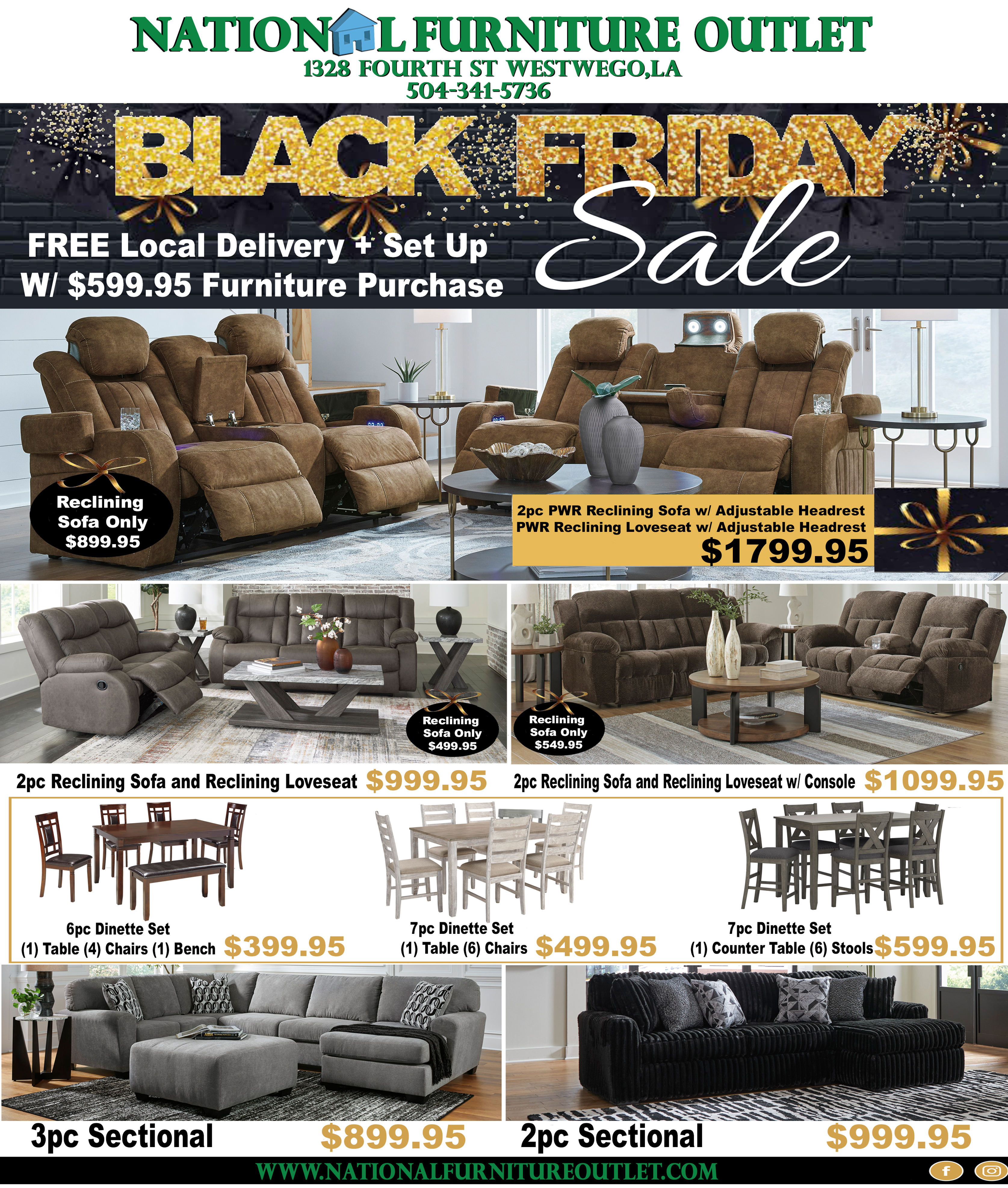 National Furniture Outlet: Fall Furniture Makeover Sale - Click to Download