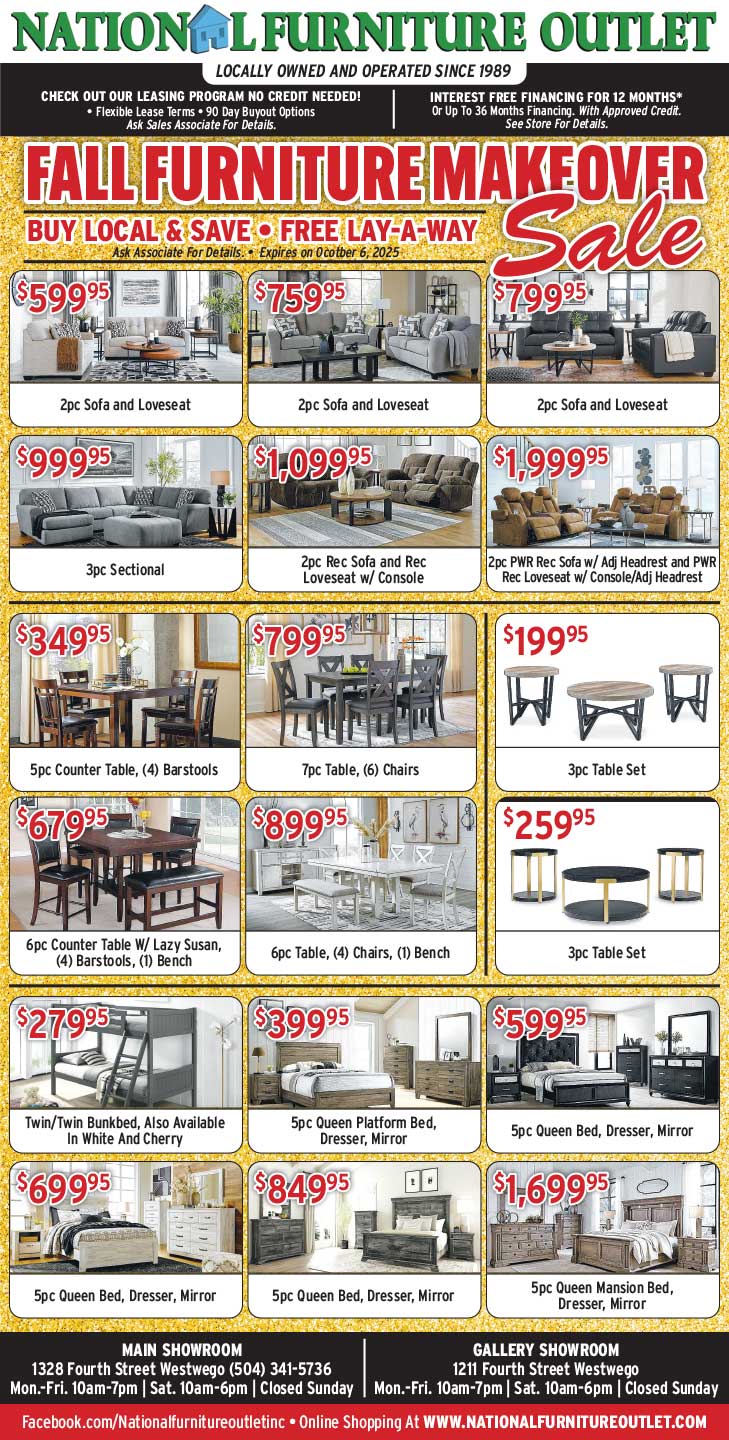 National Furniture Outlet: Fall Furniture Makeover Sale