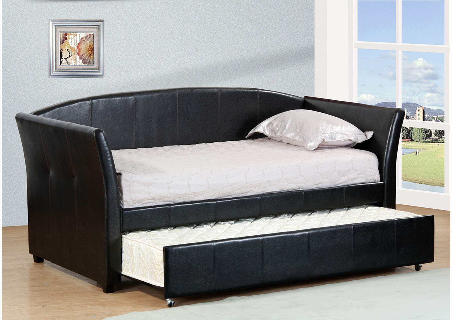 B902 Dark Brown Day Bed With Trundle image 1