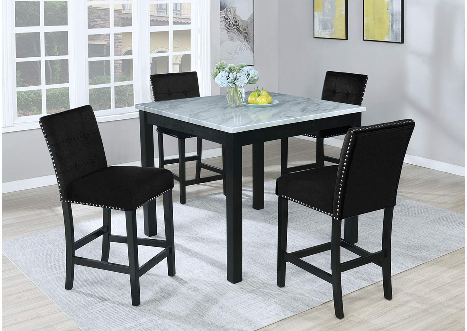 D315 Pub Table and 4 Pub Chairs image 1