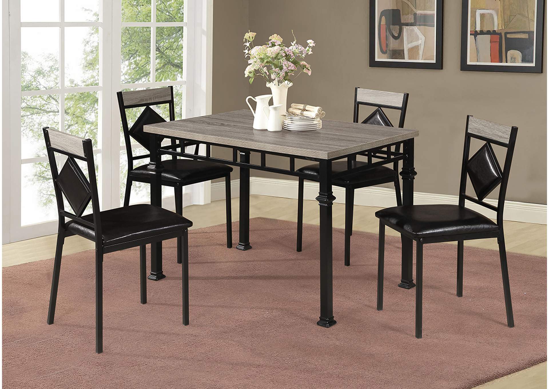 D470 Table and 4 Side Chairs image 1