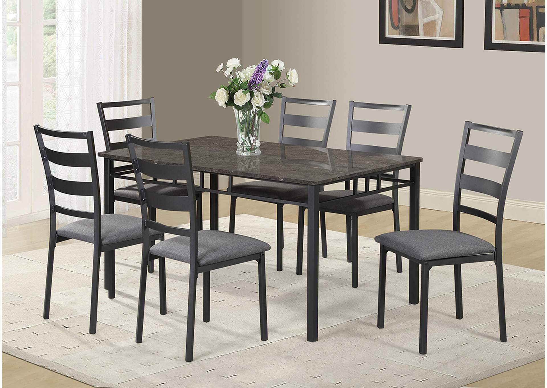 D586 Table and 6 Side Chairs image 1