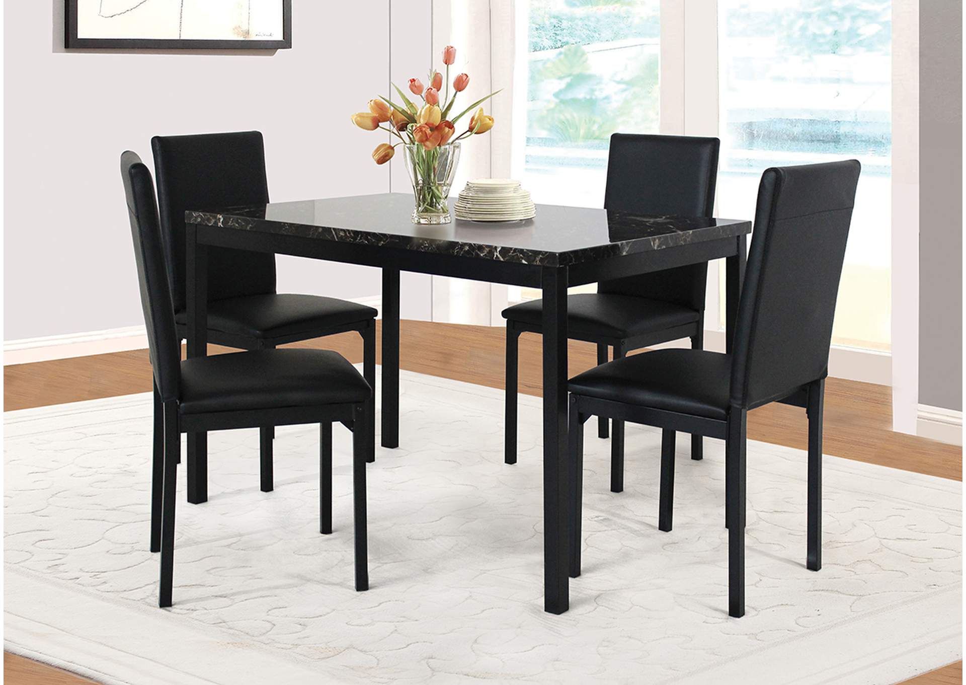 D794 Table and 4 Side Chairs image 1