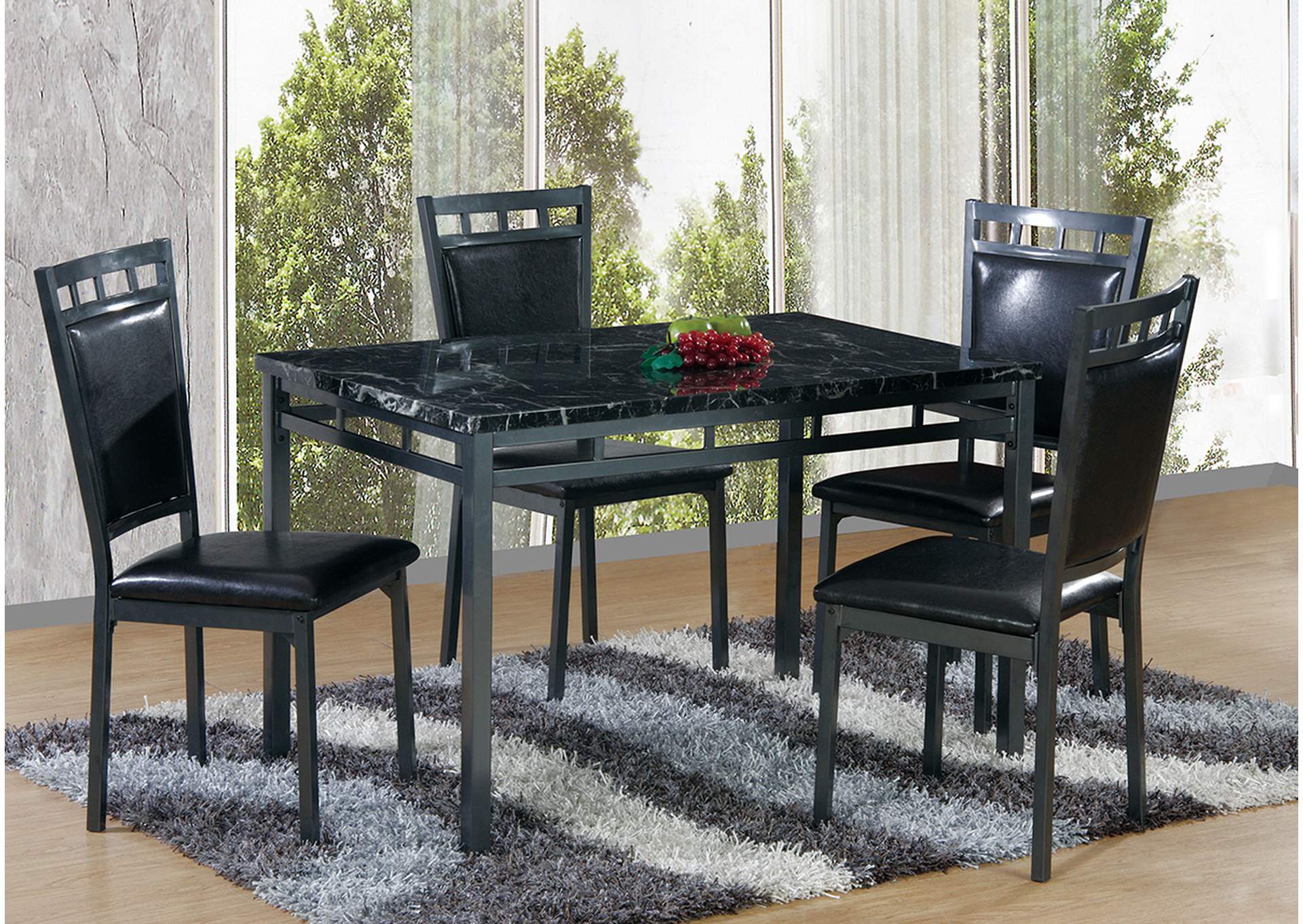 D797 Table and 4 Side Chairs image 1