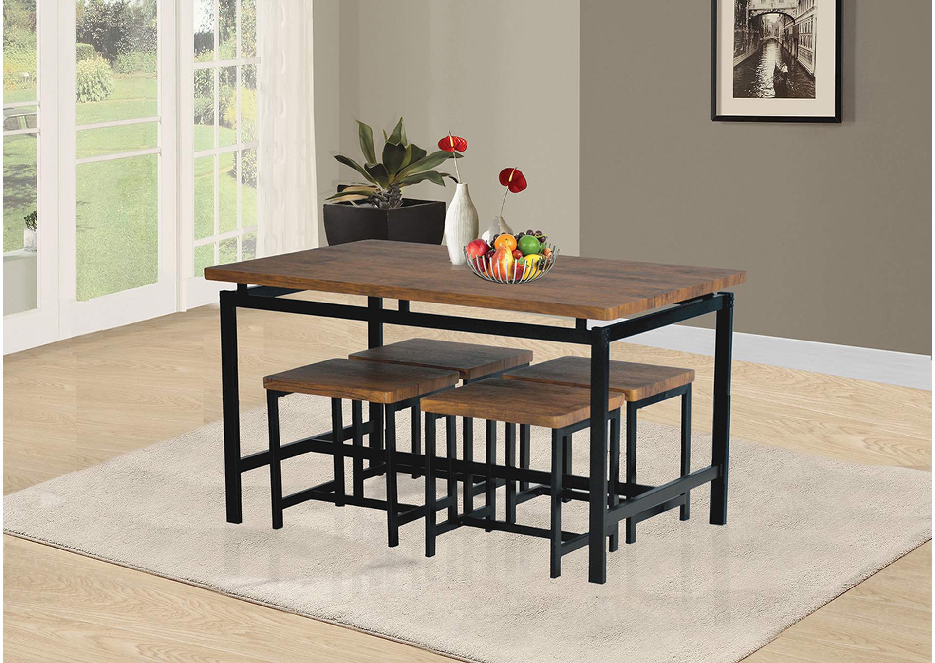 D950 Table and 4 Stools image 1