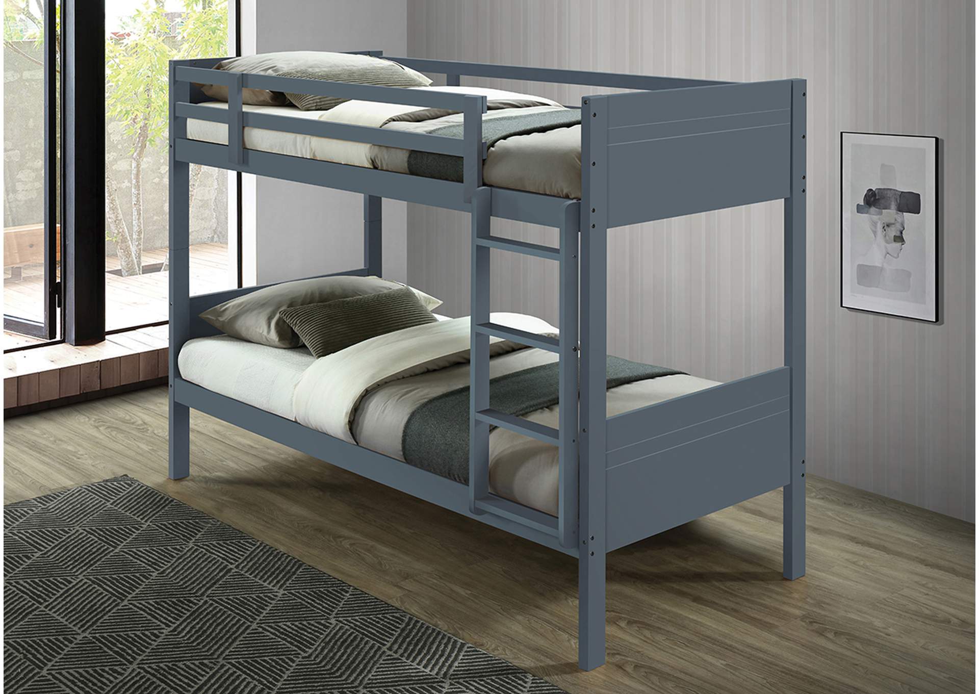 S236 Twin - Twin Bunk Bed image 1