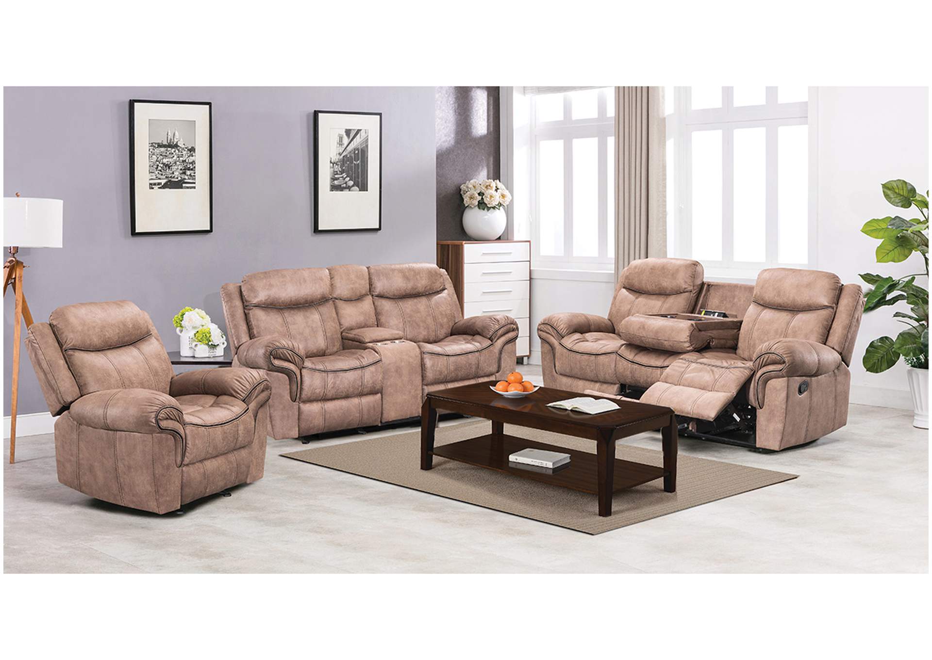 U105 Reclining Loveseat image 1