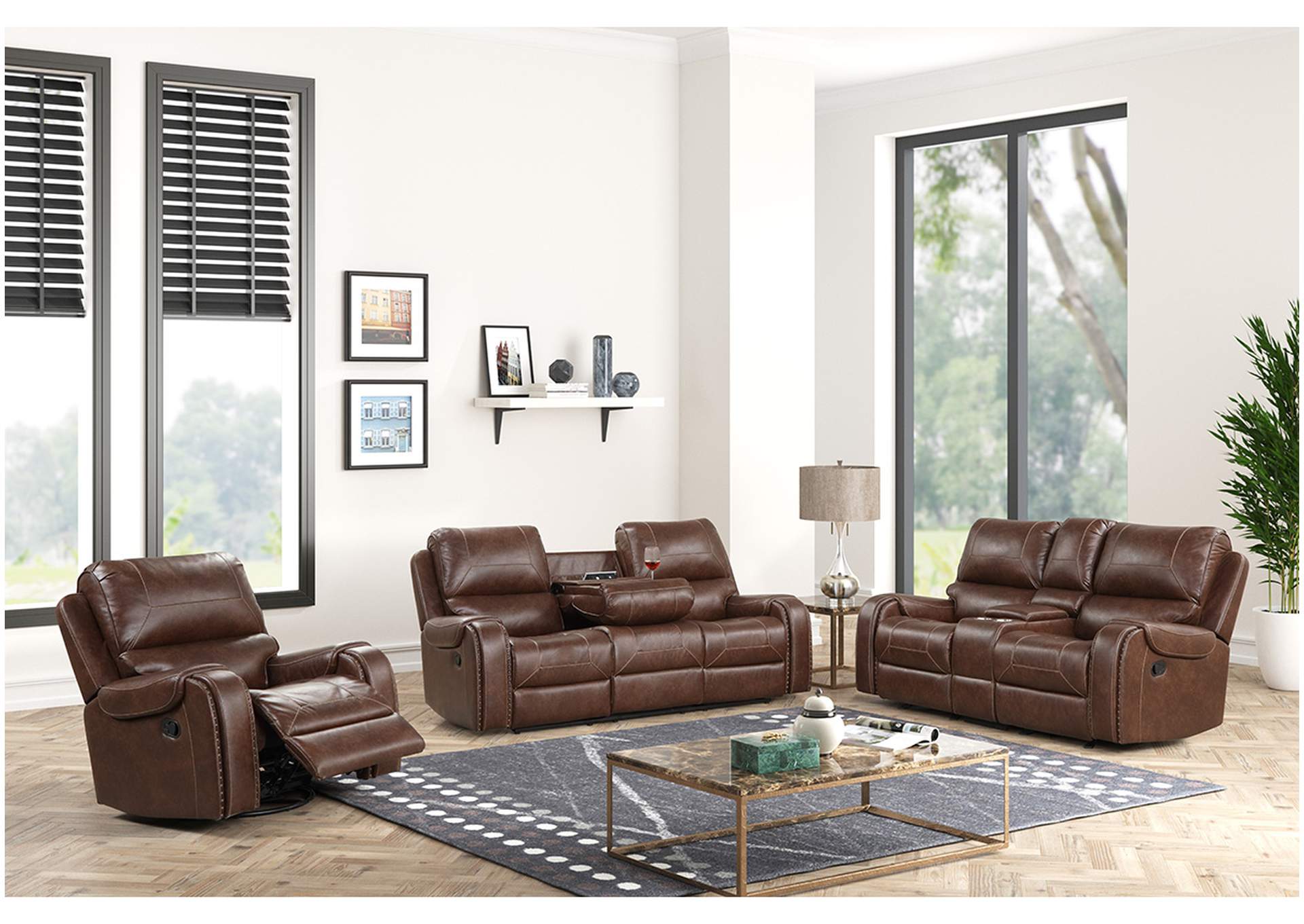 U114 Reclining Loveseat image 1