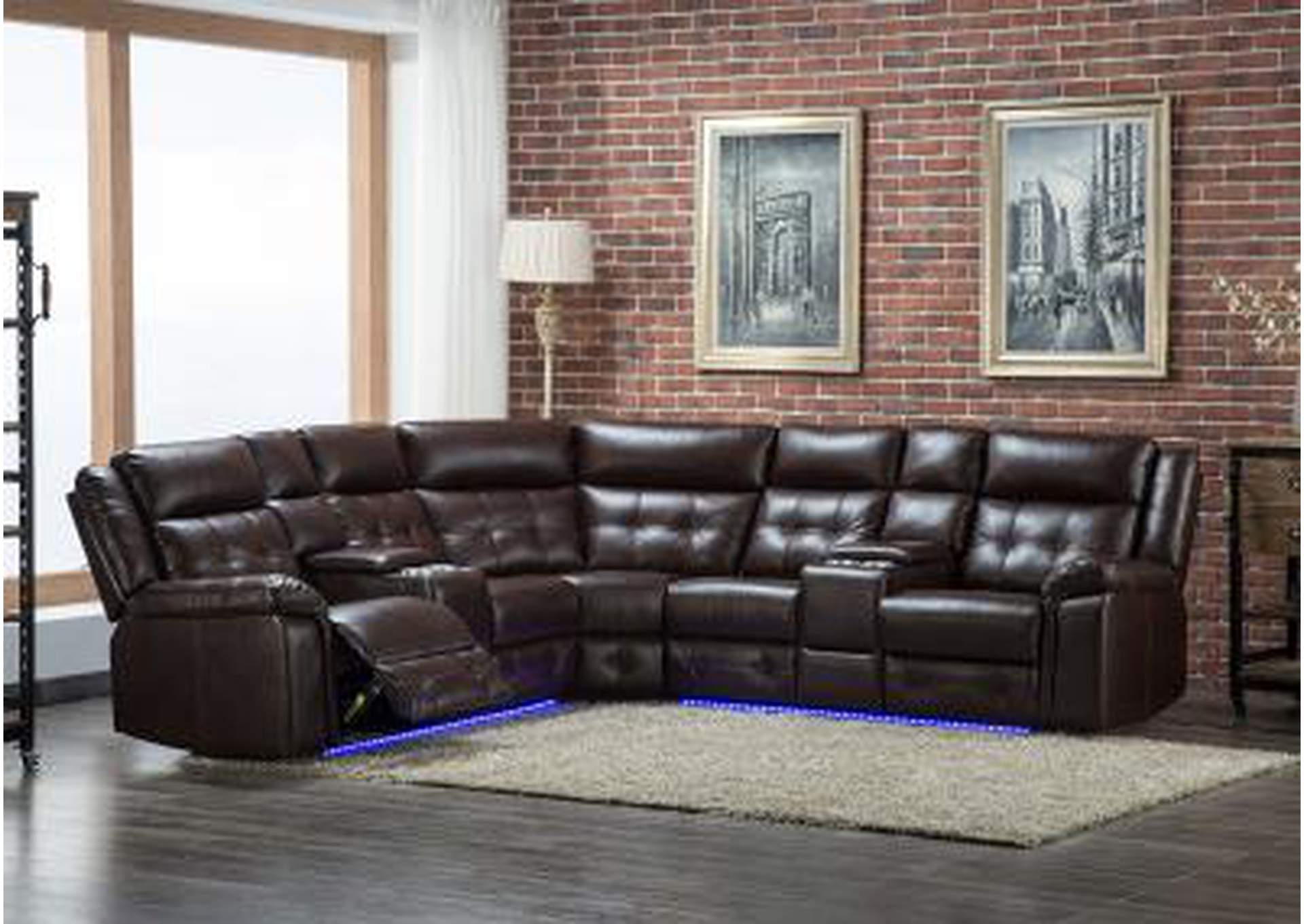 U45 3 Pc. Power Reclining Sectional image 1
