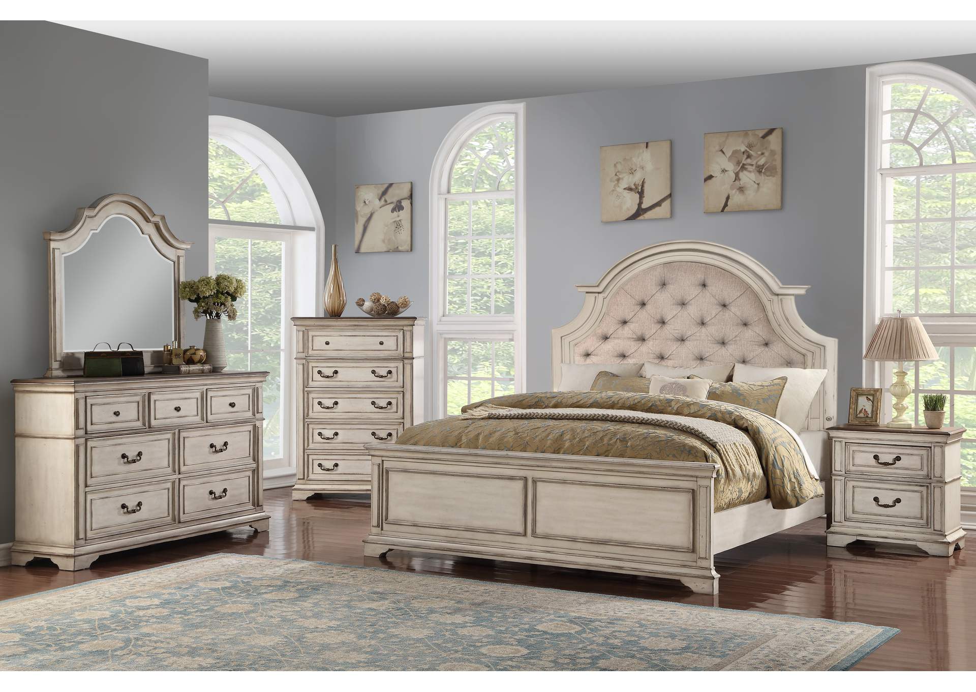 ANASTASIA DRESSER - ANT. - WHITE image 10