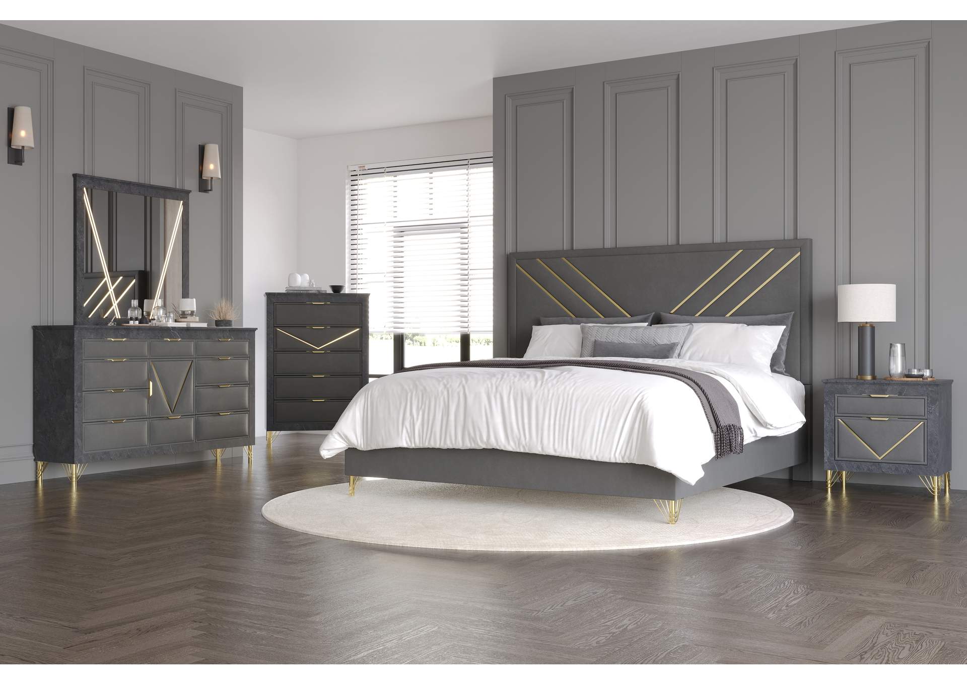 SYMMETRY 10 DRAWER DRESSER - CHARCOAL image 7