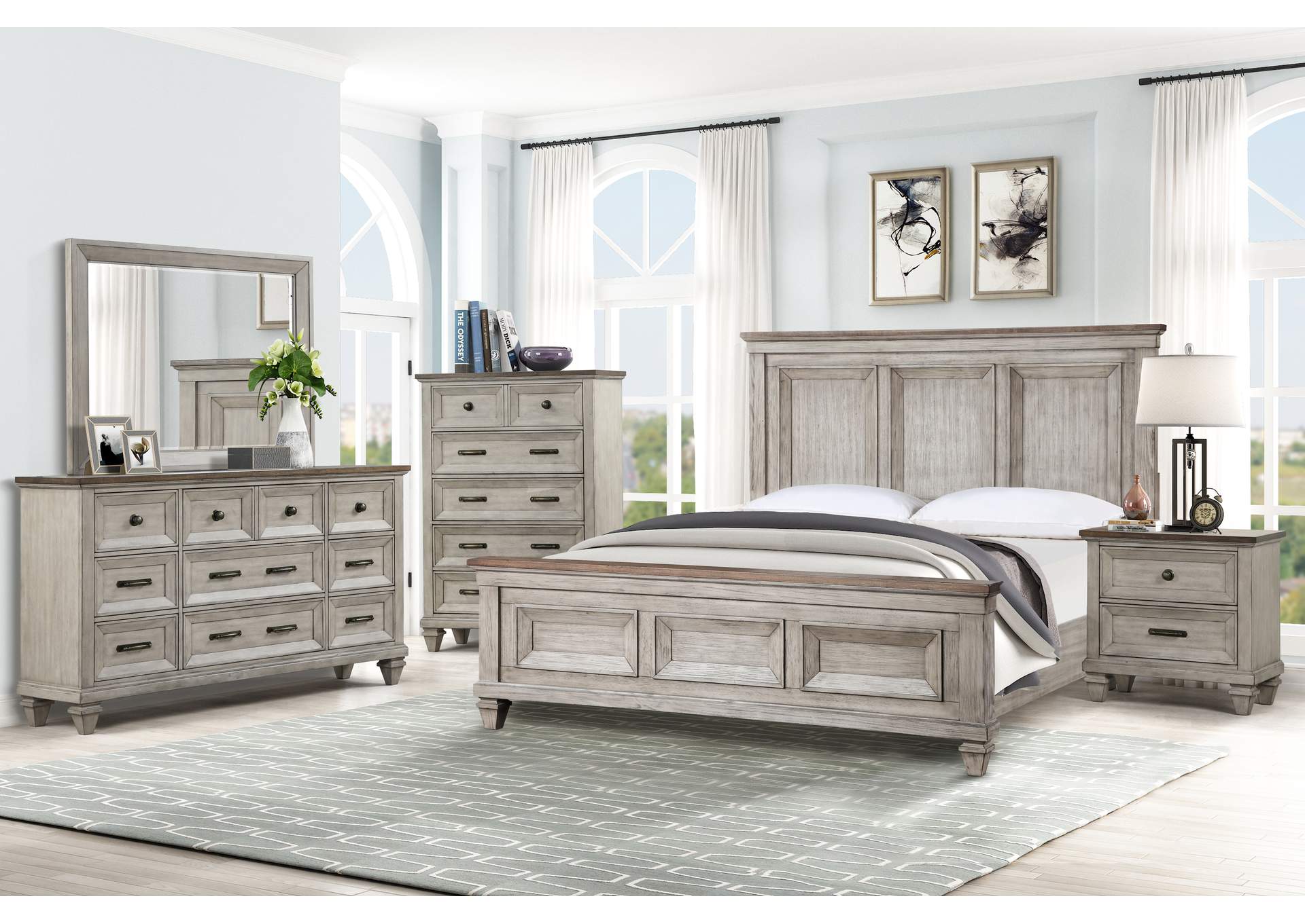 MARIANA NIGHTSTAND WITH USB - VINTAGE CREME image 9