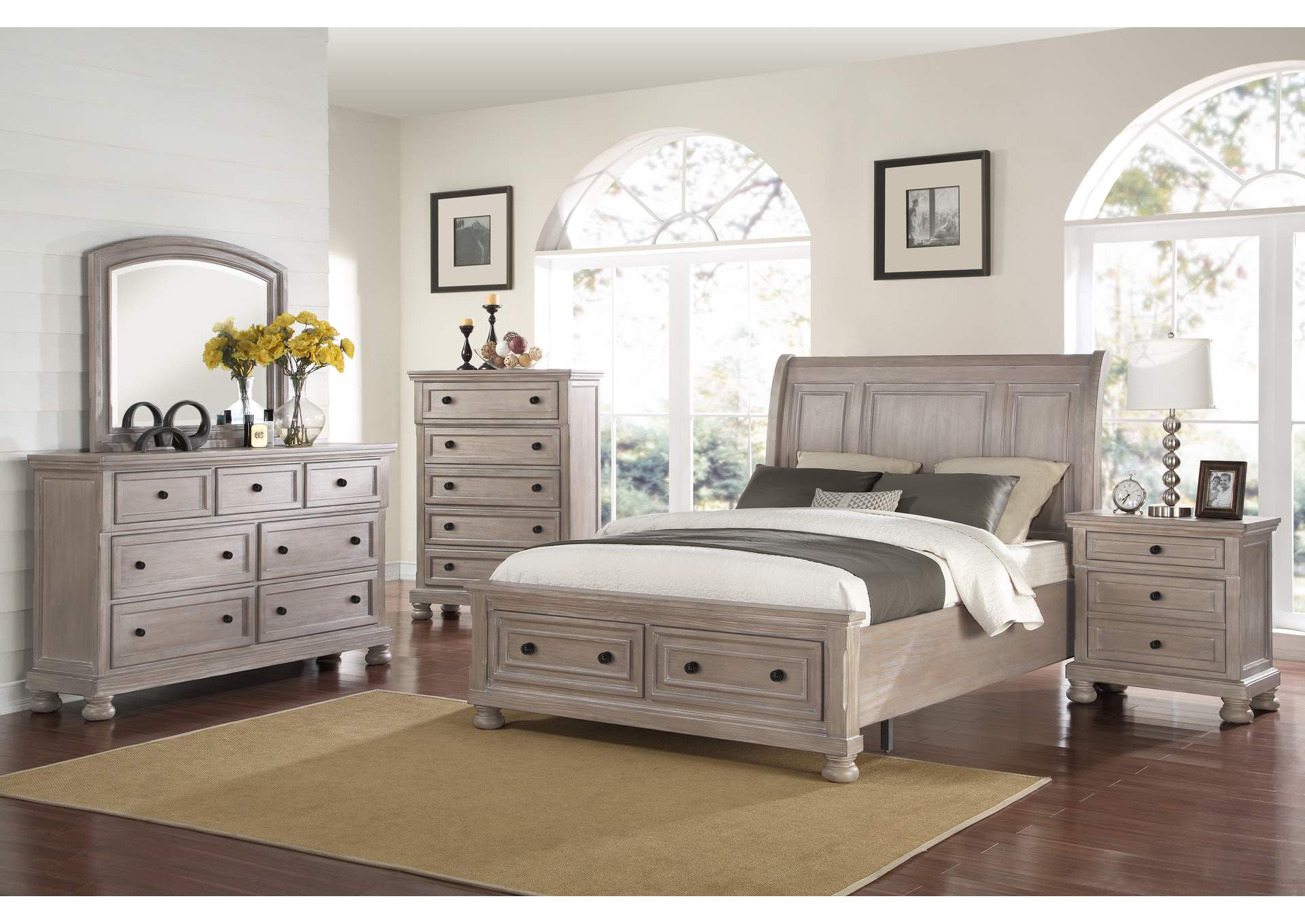 ALLEGRA NIGHTSTAND - PEWTER image 10