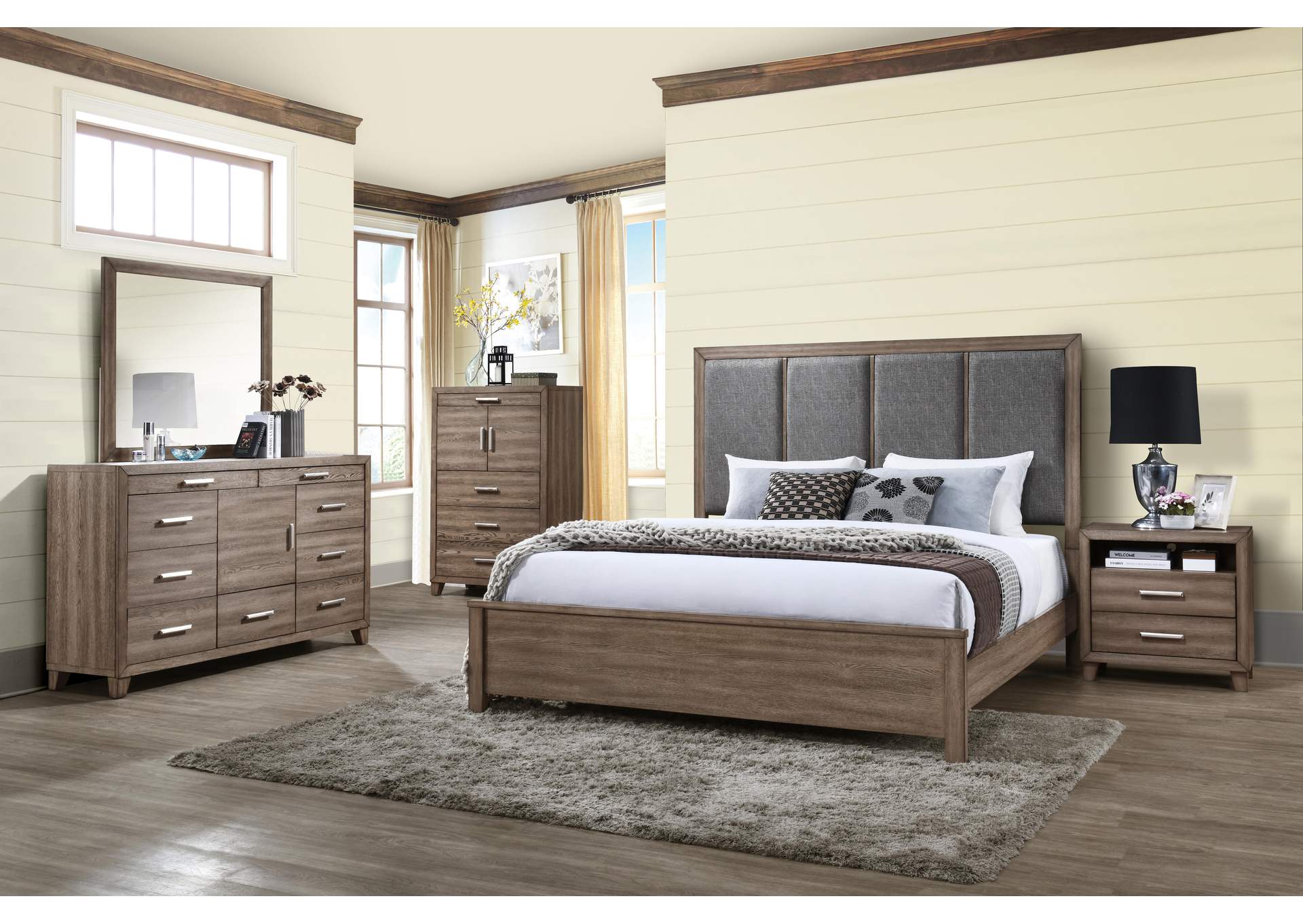 HARRISBURG 9 DRAWER DRESSER - WALNUT image 1