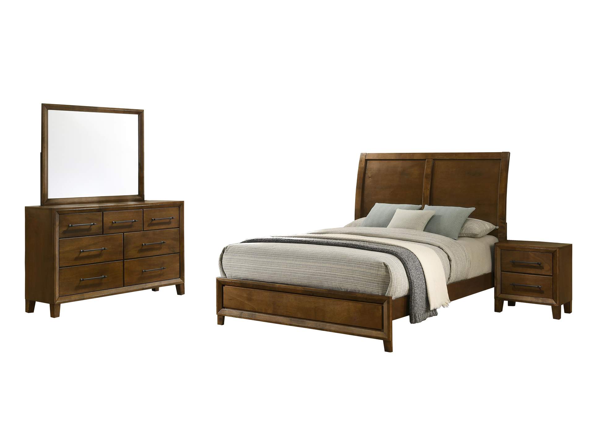 BALLARD - 5 - 0 QUEEN 4 PIECE SET - BED, DRESSER, MIRROR, NIGHTSTAND image 1
