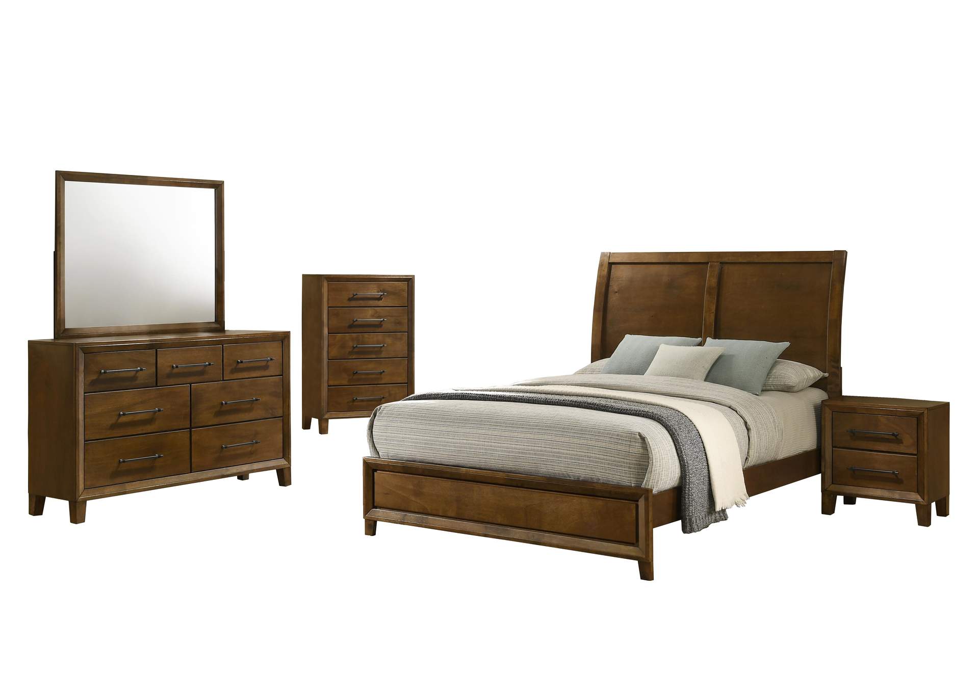 BALLARD - 5 - 0 QUEEN 5 PIECE SET - BED, DRESSER, MIRROR, CHEST, NIGHTSTAND image 1