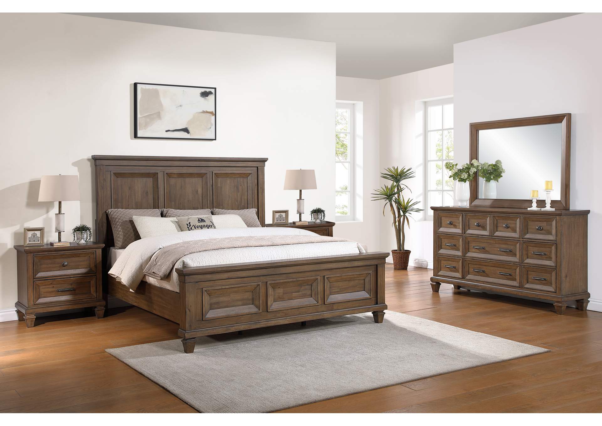 MARIANA - 6 - 0 CALIFORNIA KING 5 PIECE SET - BED, DRESSER, MIRROR, 2 NIGHTSTANDS image 1