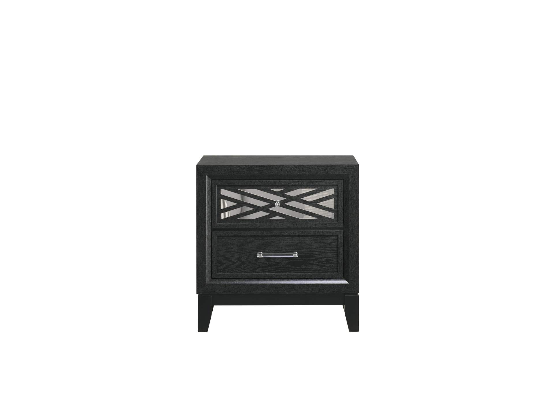Obsidian - King 4 Piece Set - Bed, Dresser, Mirror, Nightstand