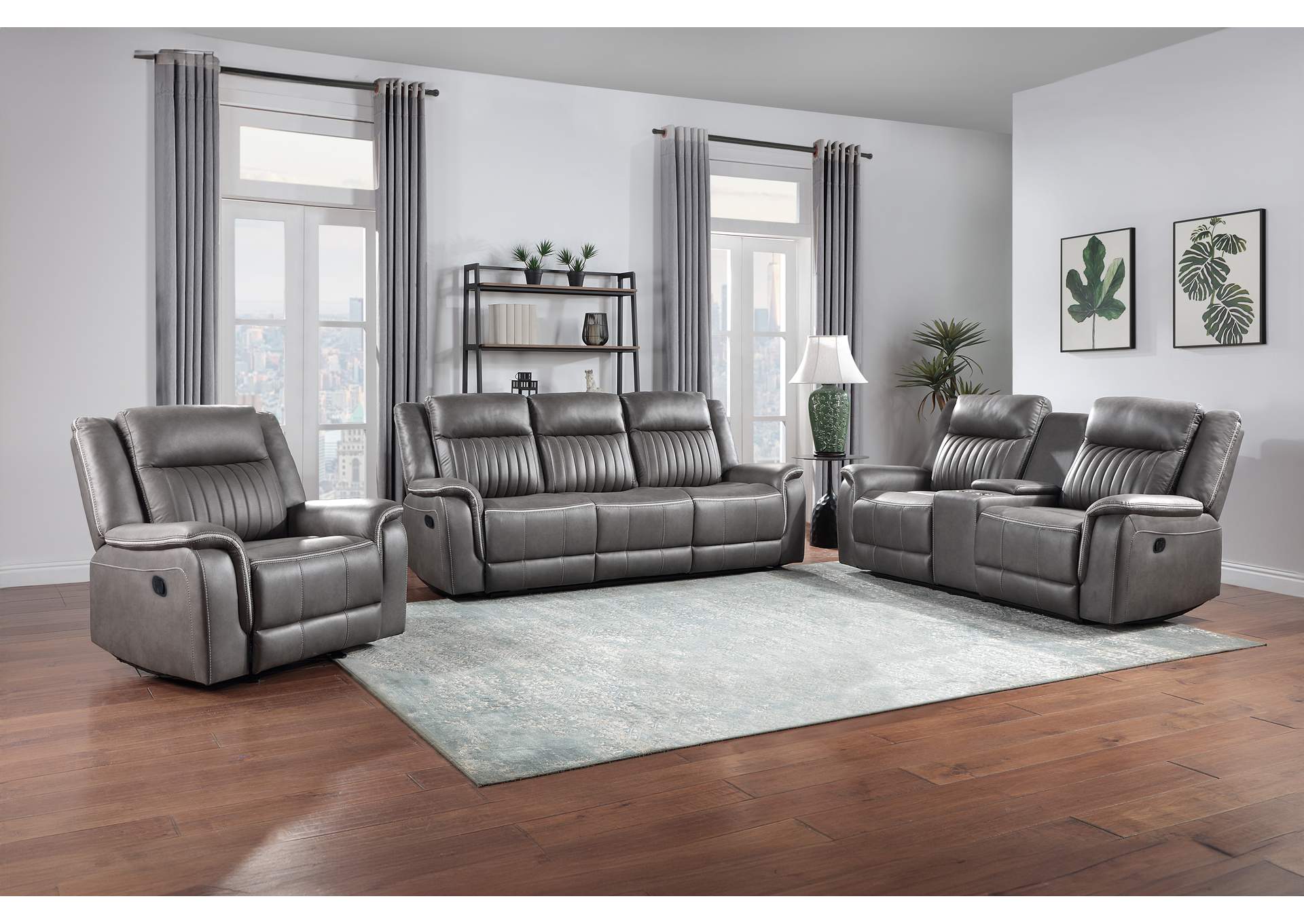 ENZO GLIDER RECLINER - GRAY image 8