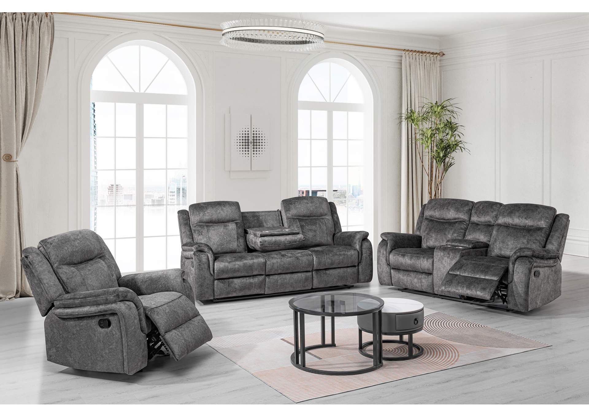 PARK CITY GLIDER RECLINER - SLATE image 7