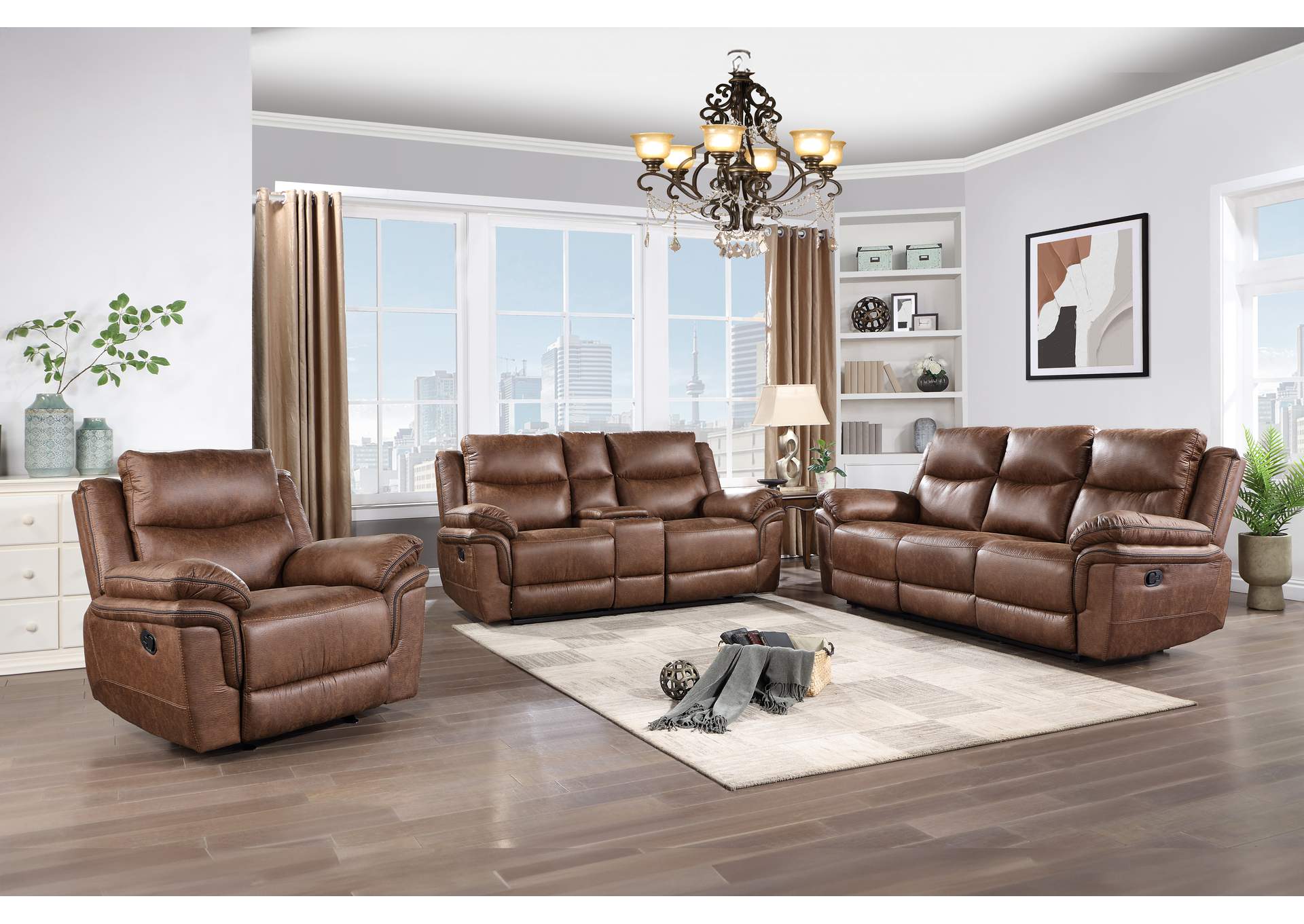 RYLAND GLIDER RECLINER - BROWN image 10