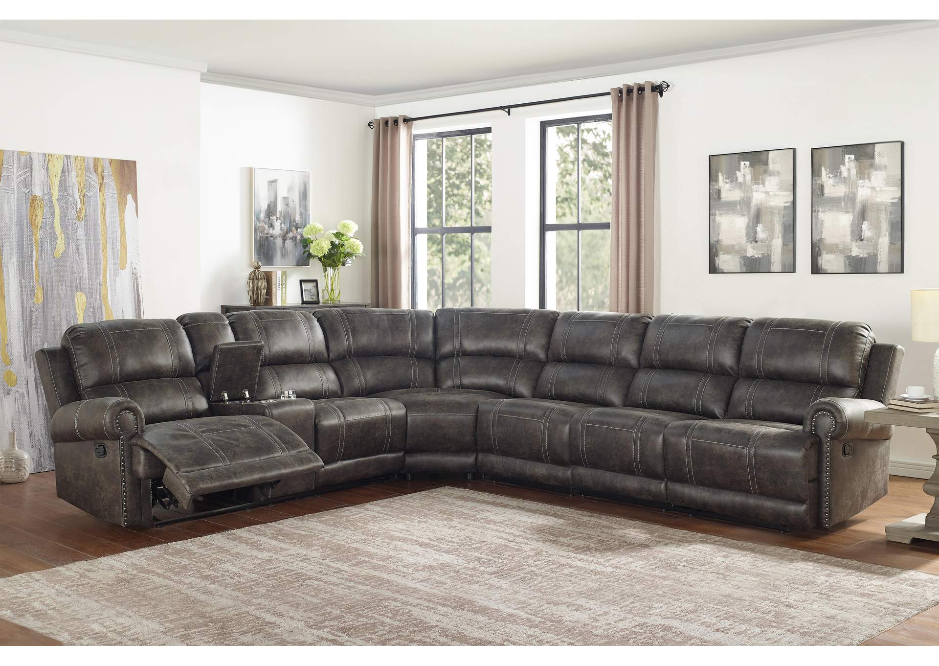 TERRA - 4 PIECE SECTIONAL - RIGHT ARM FACING, LEFT ARM FACING, WEDGE, ARMLESS CHAIR