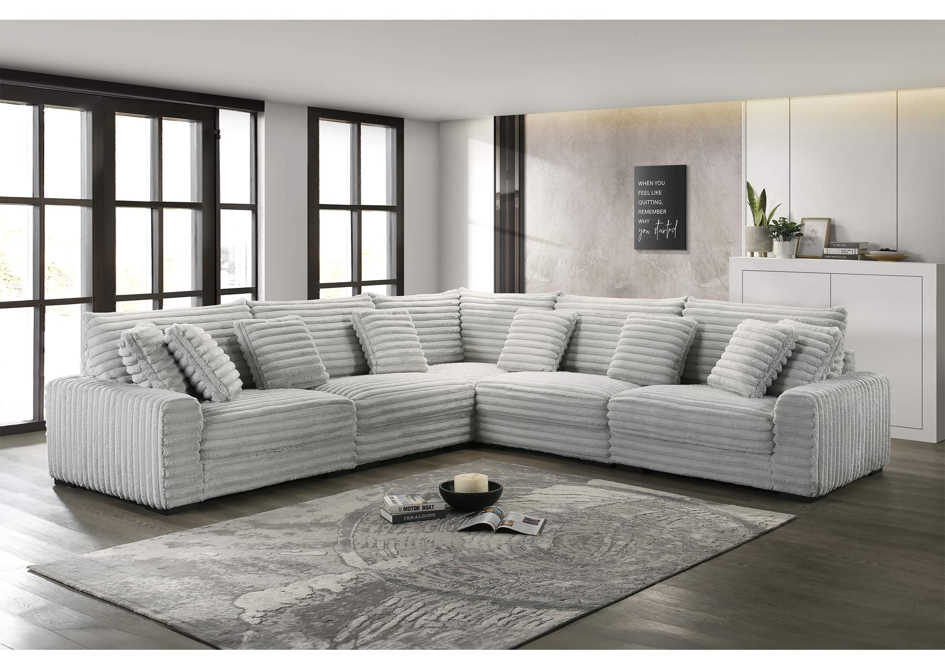 EMBRACE SWIVEL ACCENT CHAIR - GRAY image 8