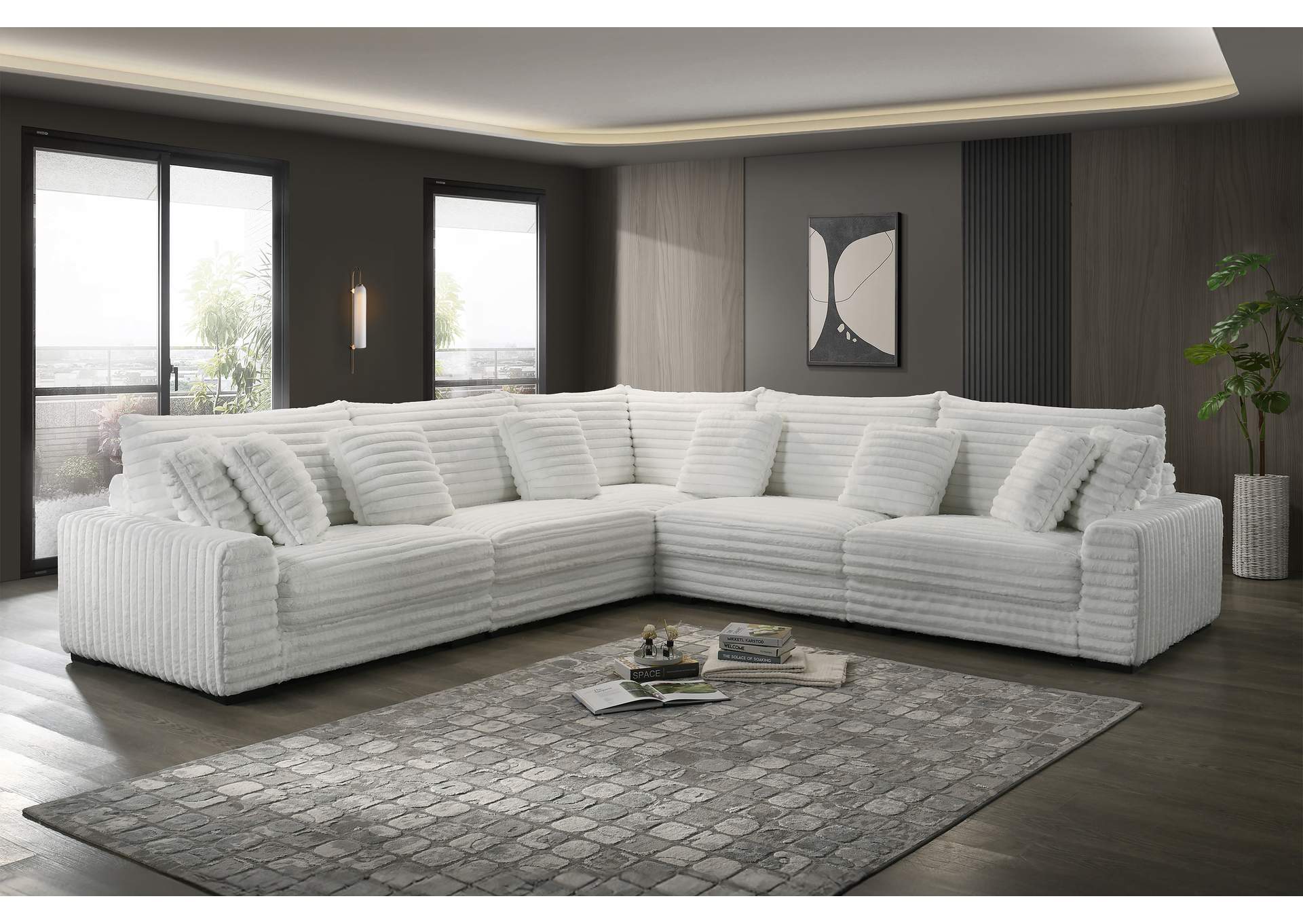 EMBRACE DUAL CHAISE LOUNGE - WHITE image 3