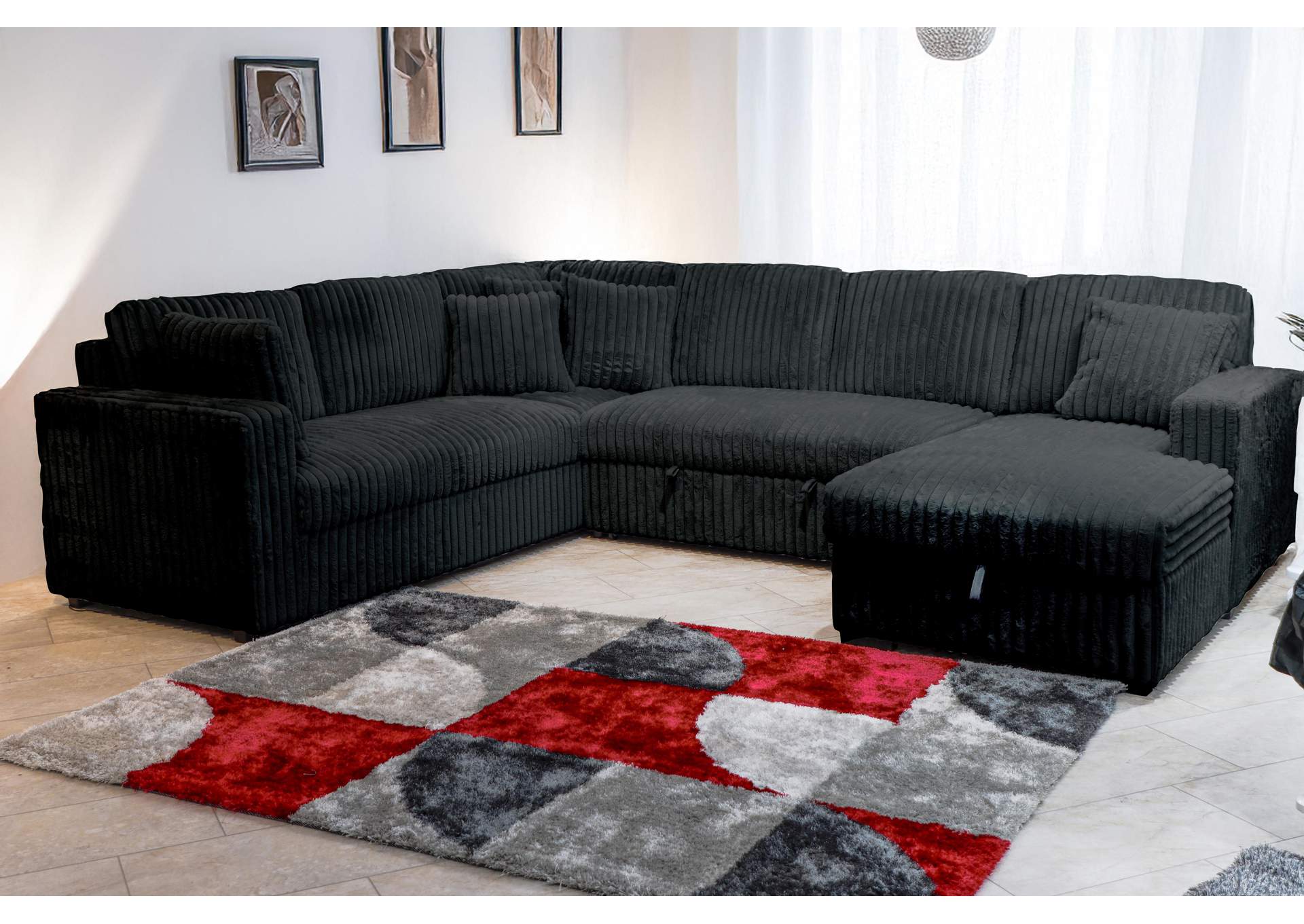 BLISS - SECTIONAL SLEEPER - MIDNIGHT image 1