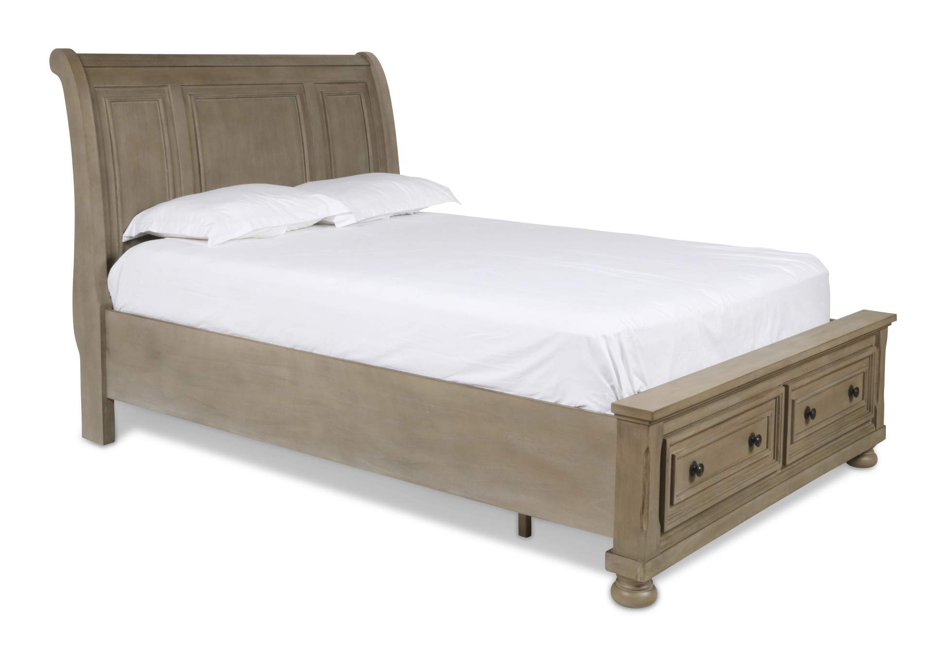 Allegra King Bed - Pewter