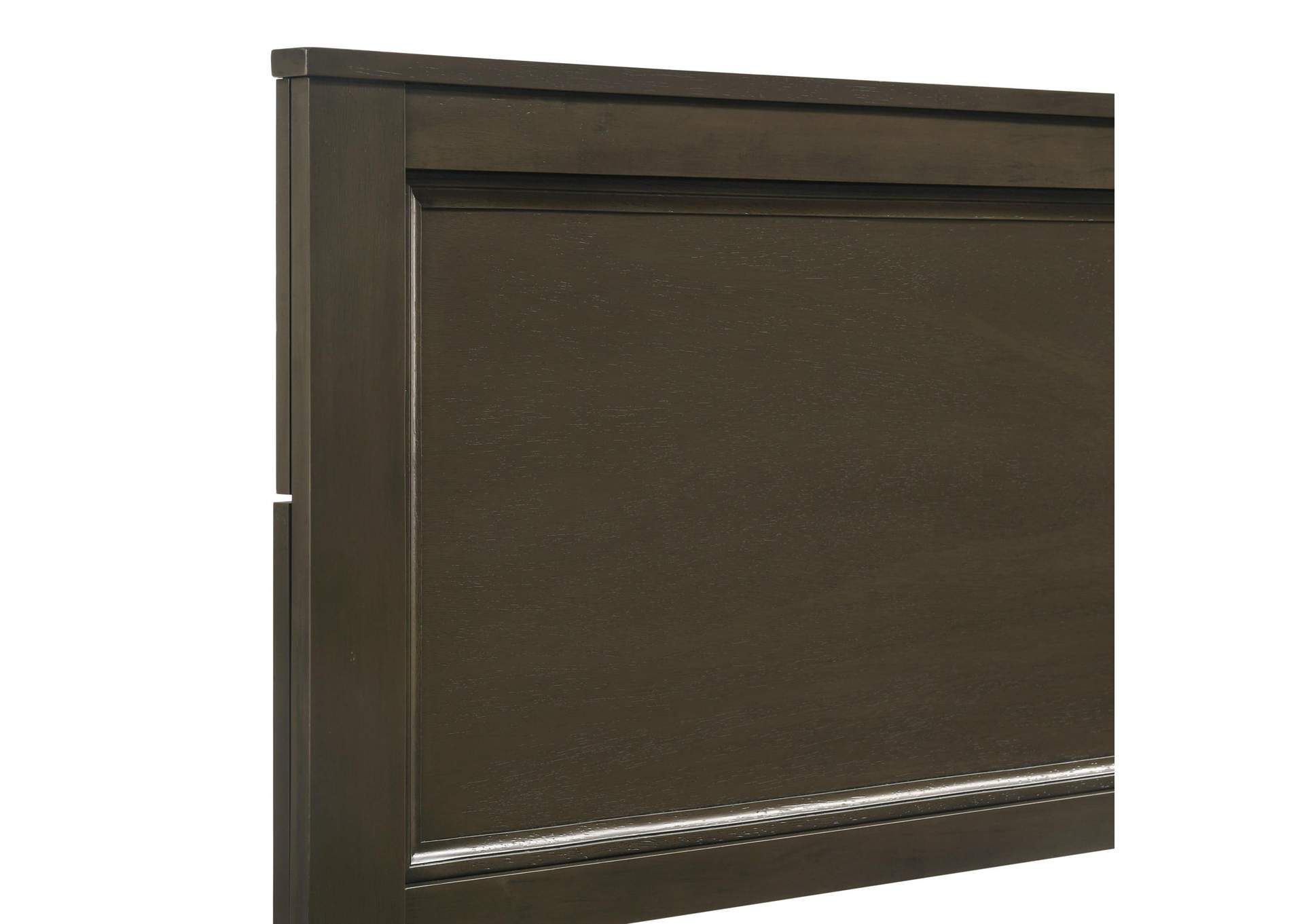 Aries King Panel Bed - Headboard - Footboard - Rails - Gray