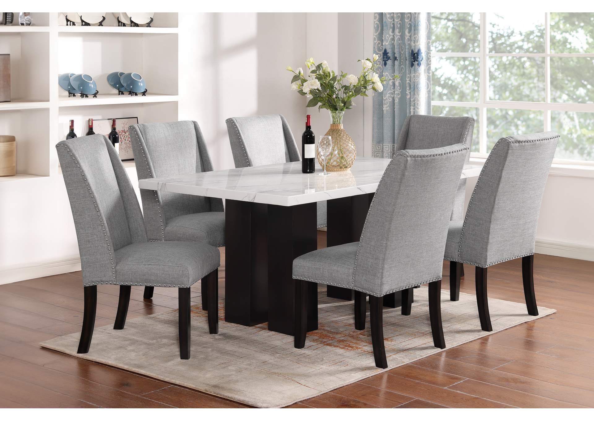 FAUST DINING CHAIR - 2 PER CARTON - GRAY image 10
