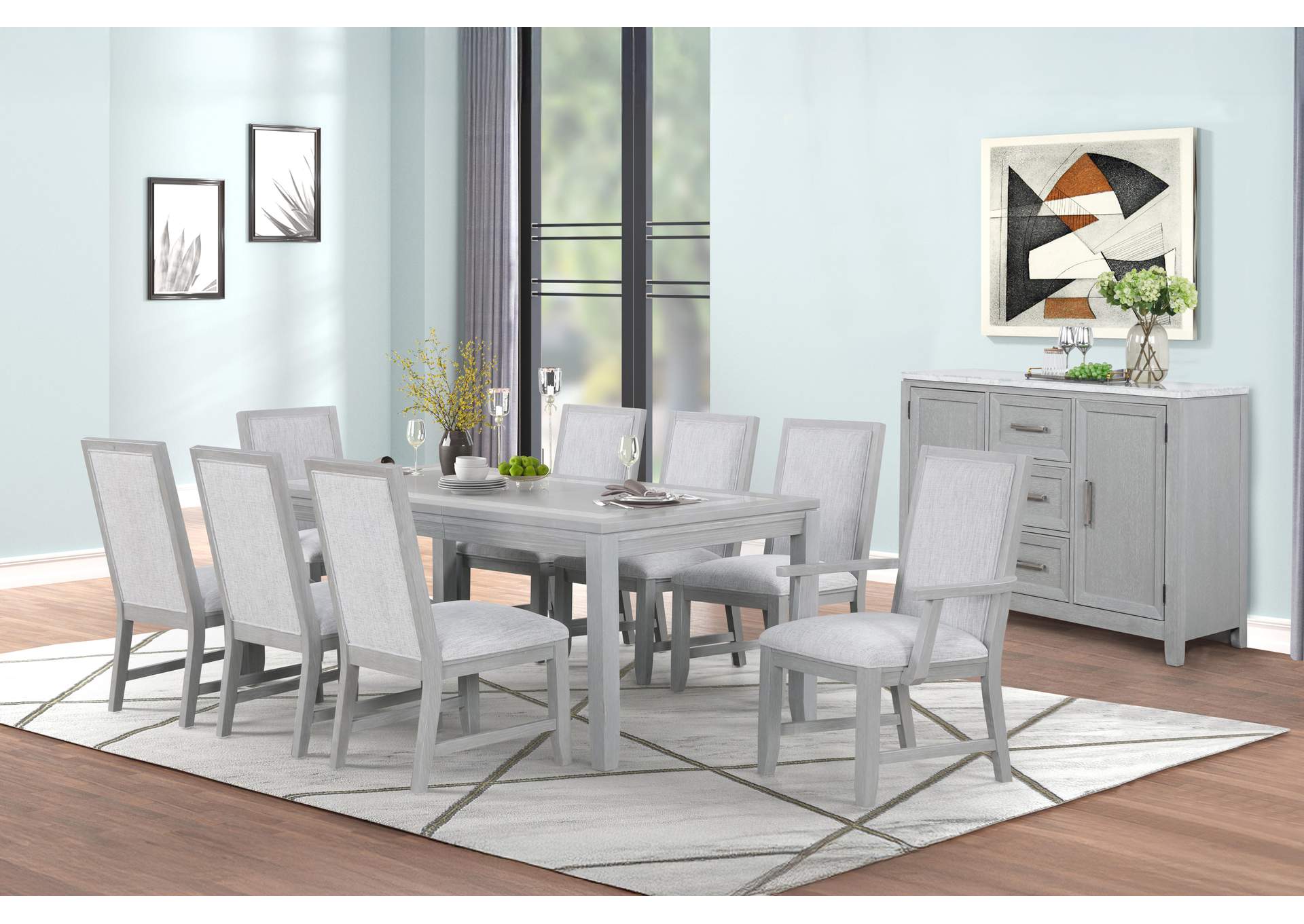 FIONA DINING ARM CHAIR - 2 PER CARTON - MIST GRAY image 8
