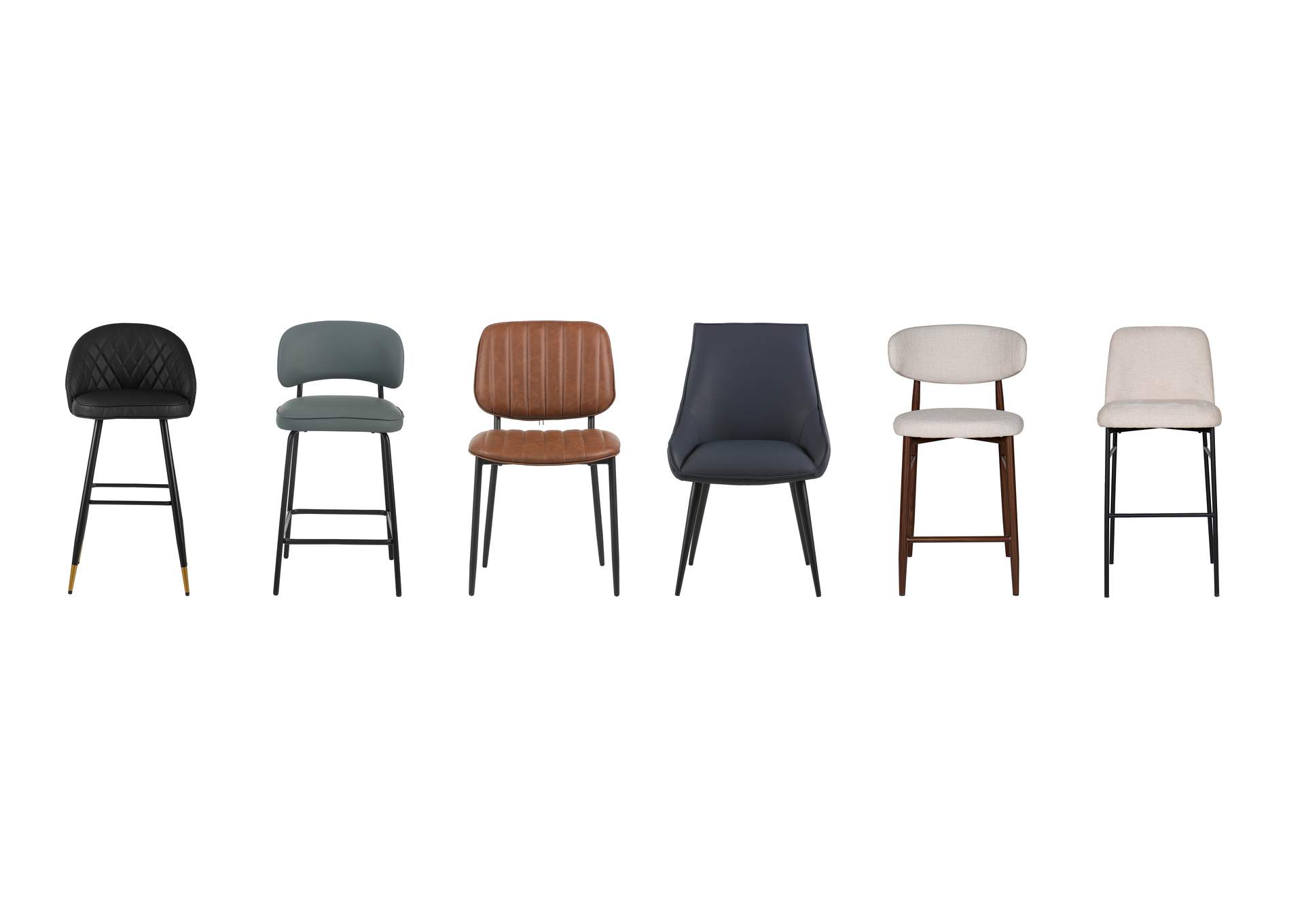 BLYTHE ORANGE VEGAN LEATHER COUNTER CHAIR - 2 PER CARTON image 10