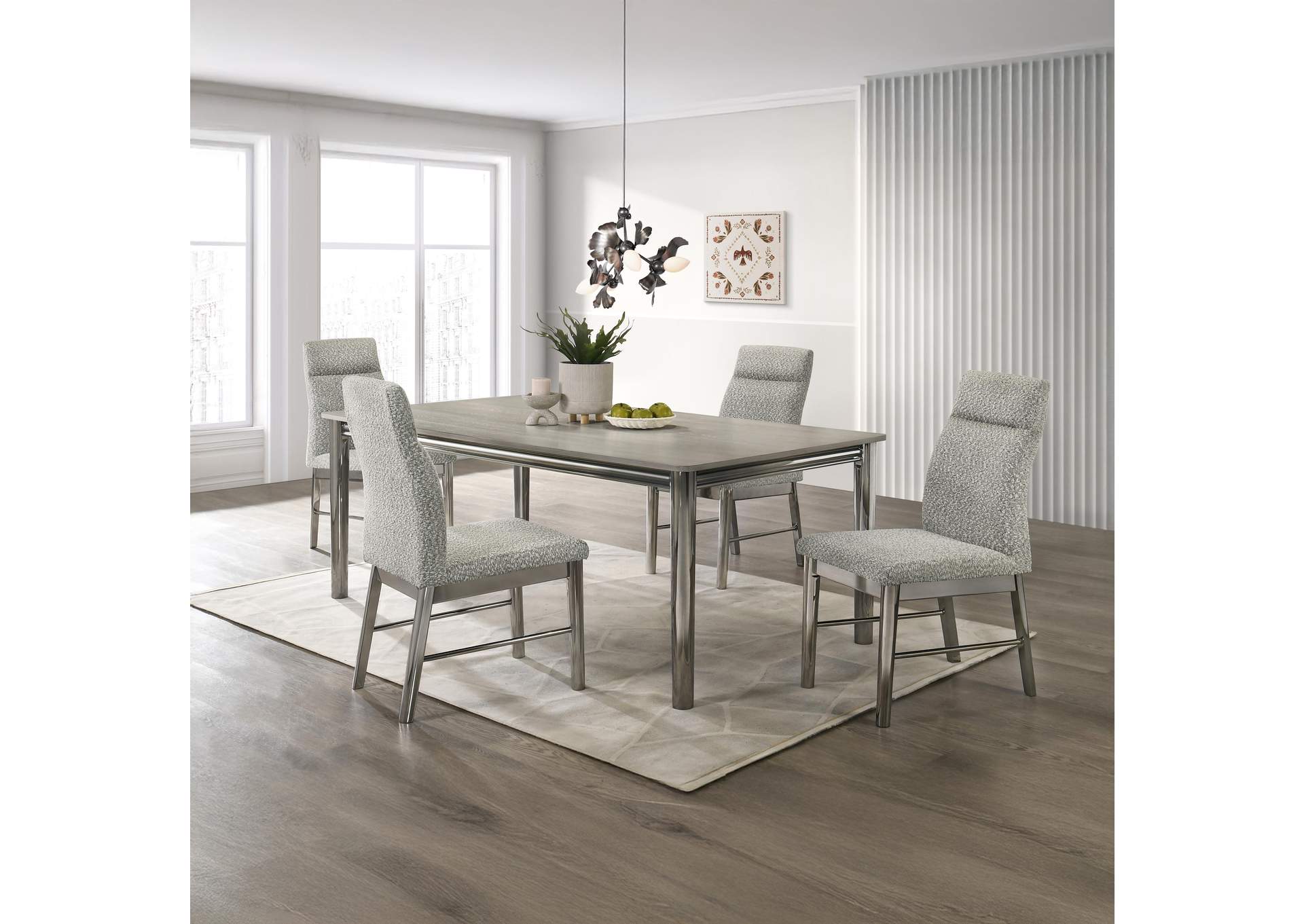 LENNOX 5 PIECE SET - DINING TABLE WITH 4 CHAIRS image 1
