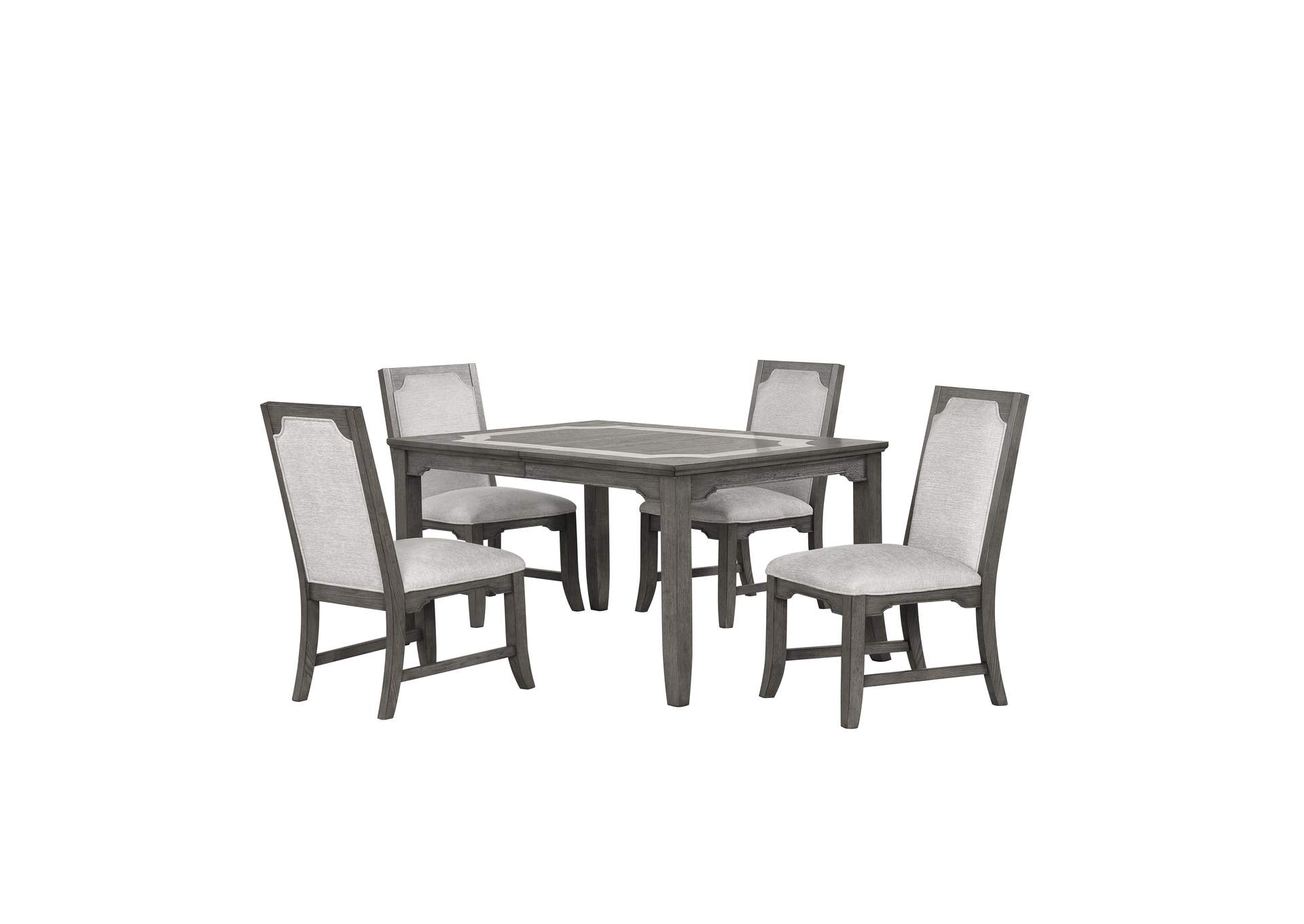 LISBON RECTANGLE DINING TABLE WITH 4 CHAIRS image 1
