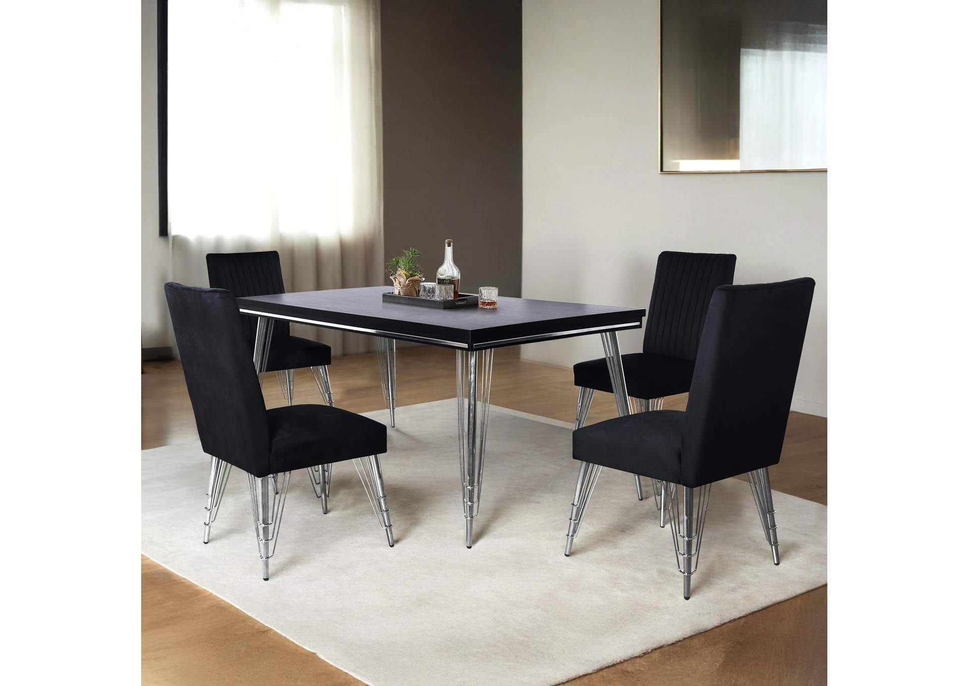 AVA DINING TABLE WITH 4 CHAIRS image 1